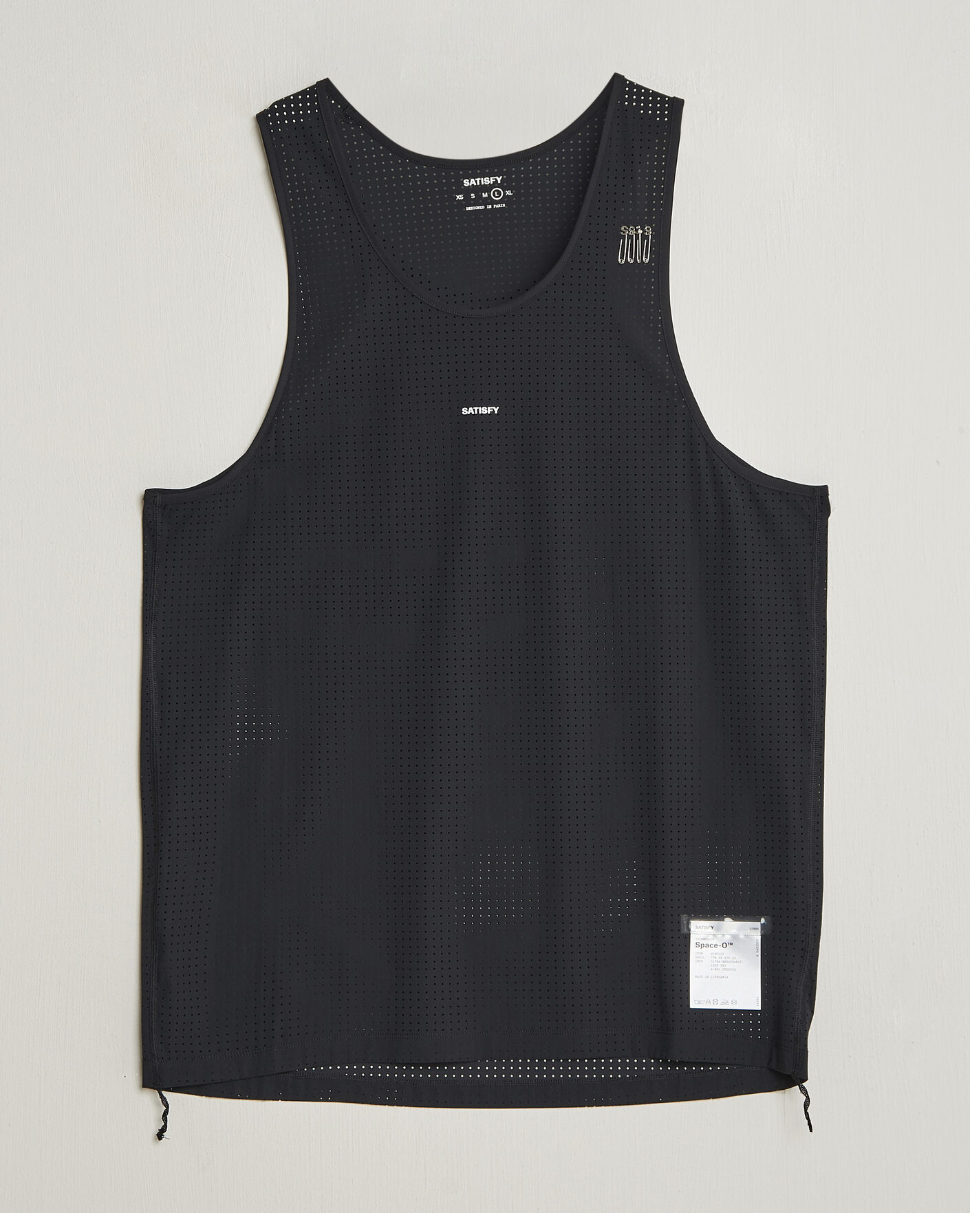 Homme | T-shirts | Satisfy | Space-O Singlet Black