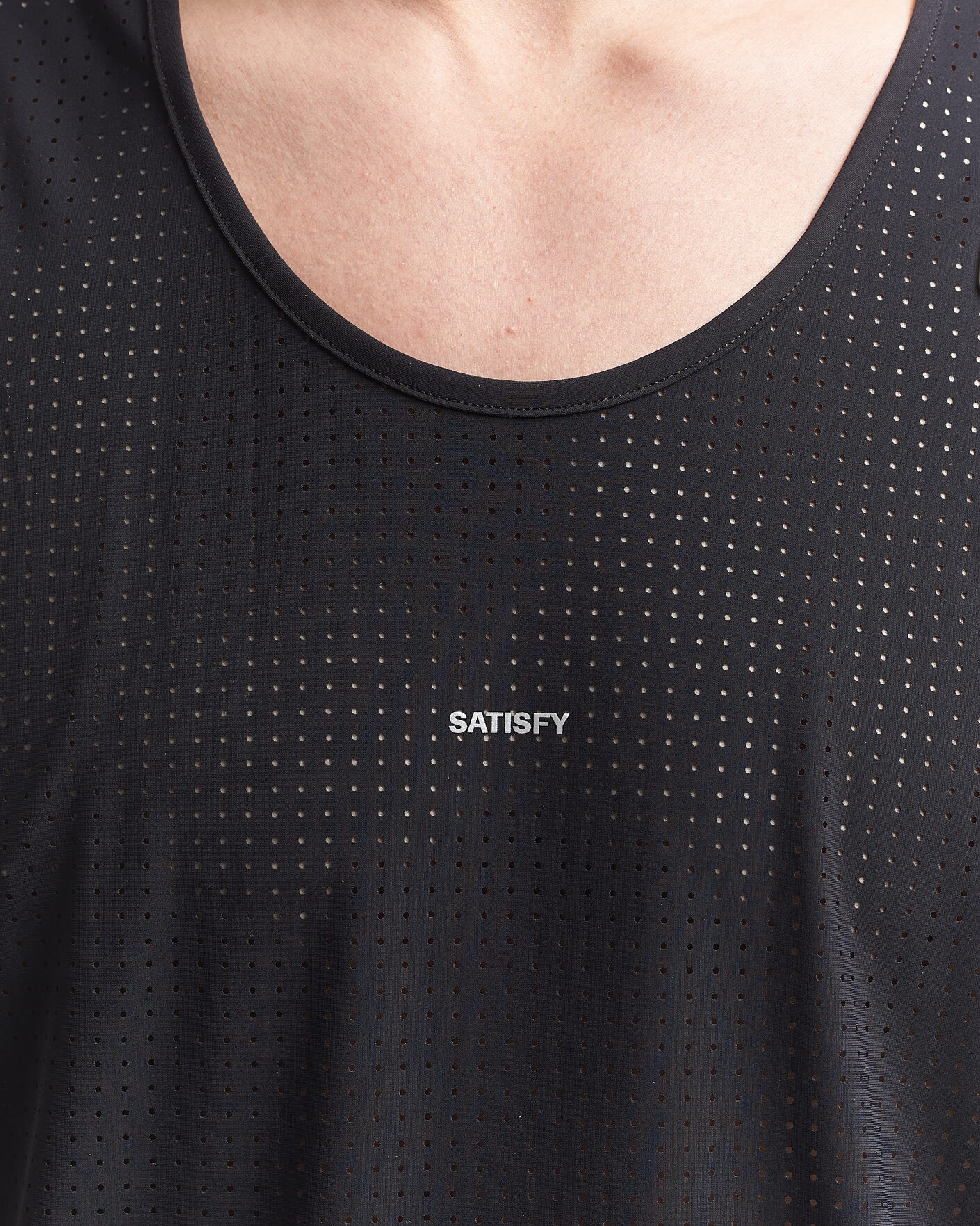 Homme | T-shirts | Satisfy | Space-O Singlet Black