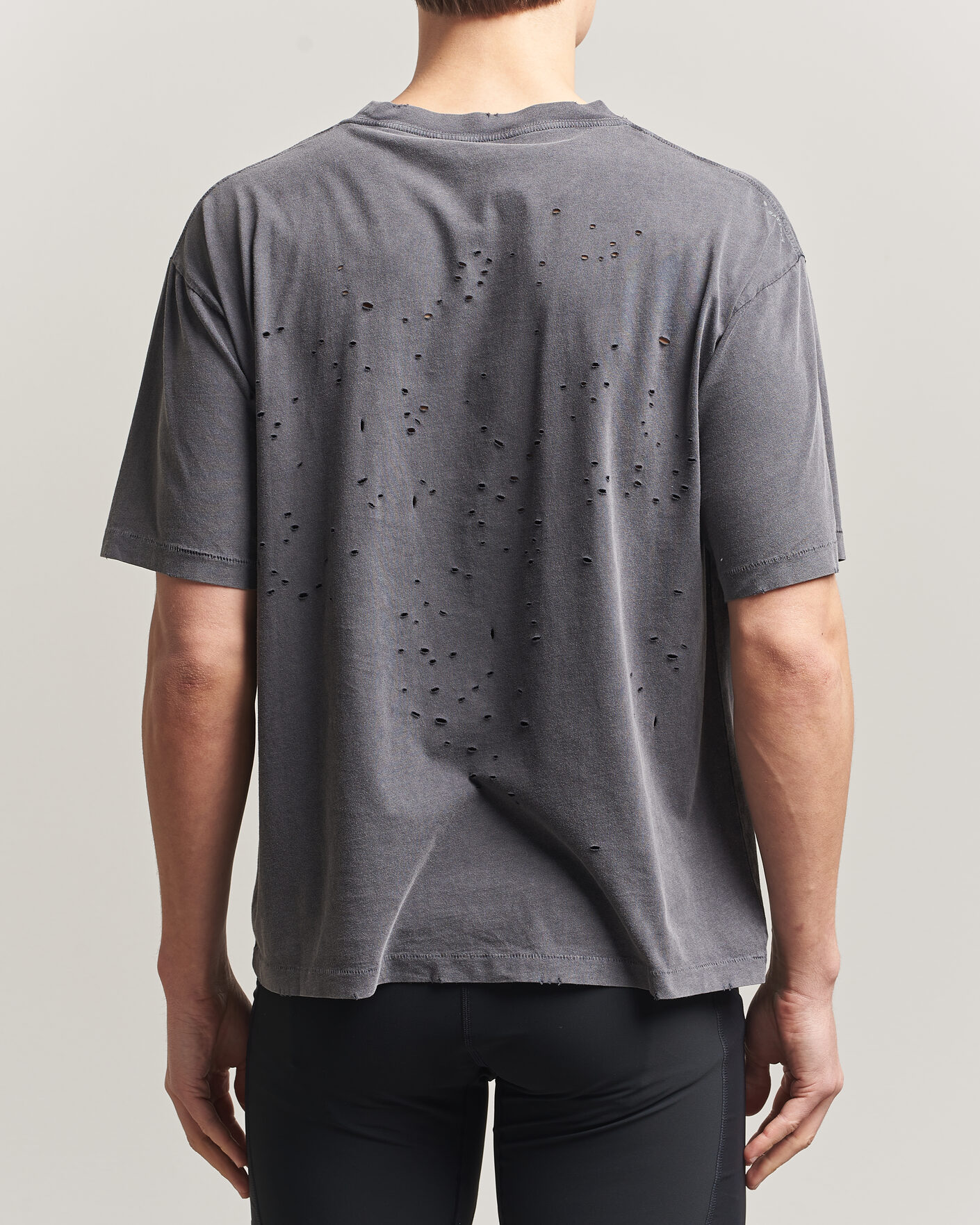 Homme | T-shirts | Satisfy | MothTech Small Logo T-Shirt Aged Black