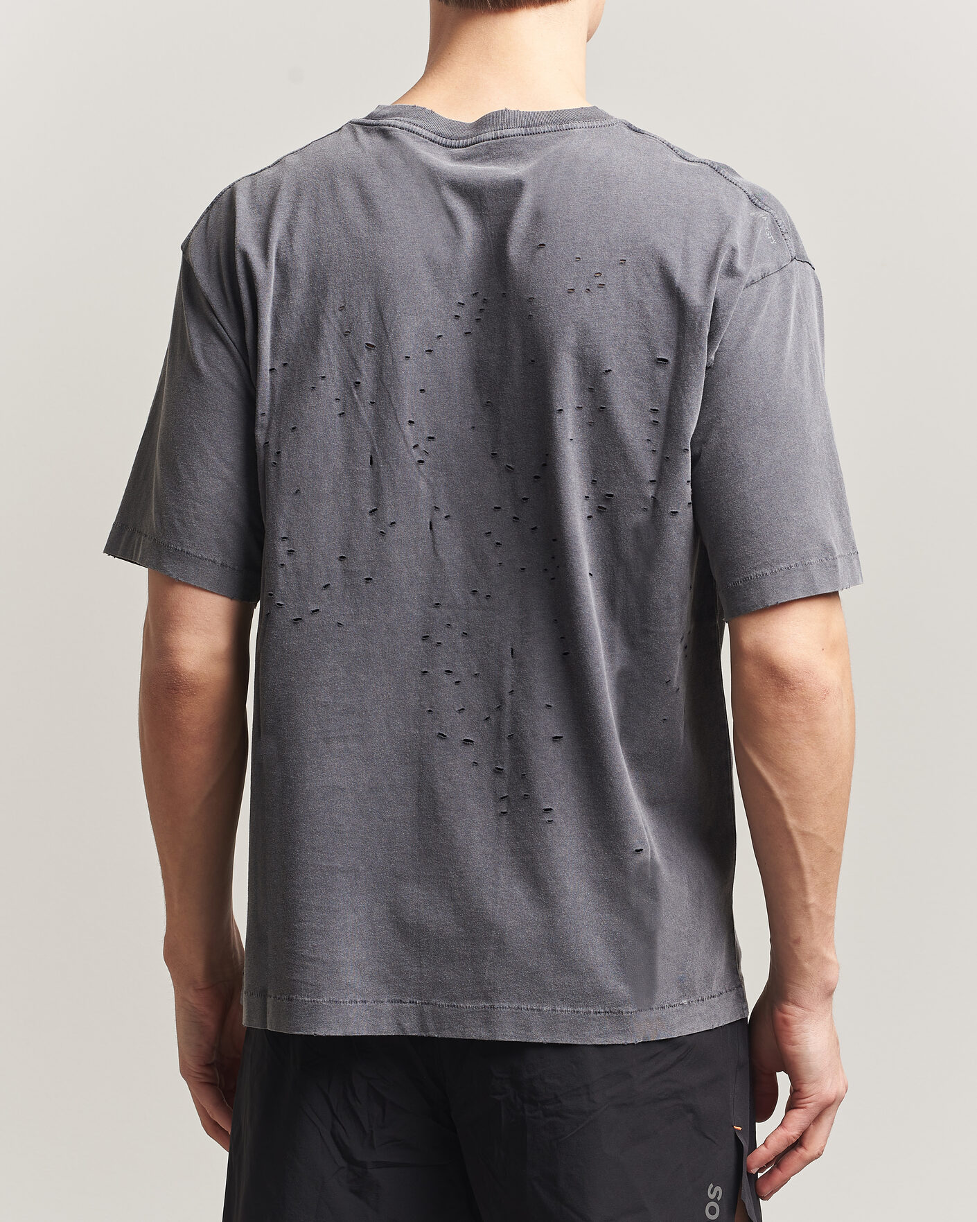 Homme | T-shirts | Satisfy | MothTech Small Logo T-Shirt Aged Black