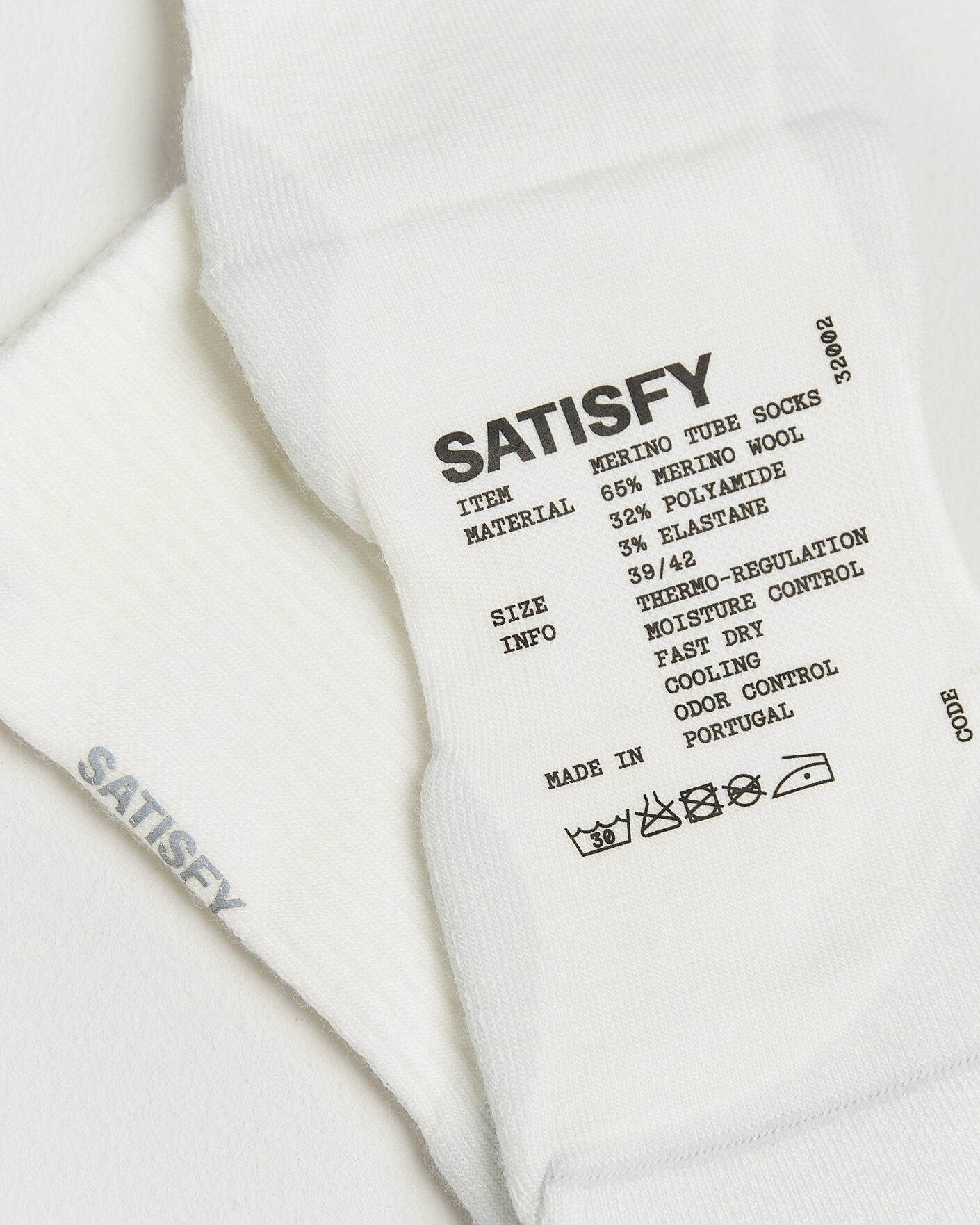 Homme | Sous-Vêtements Et Chaussettes | Satisfy | Merino Tube Socks White