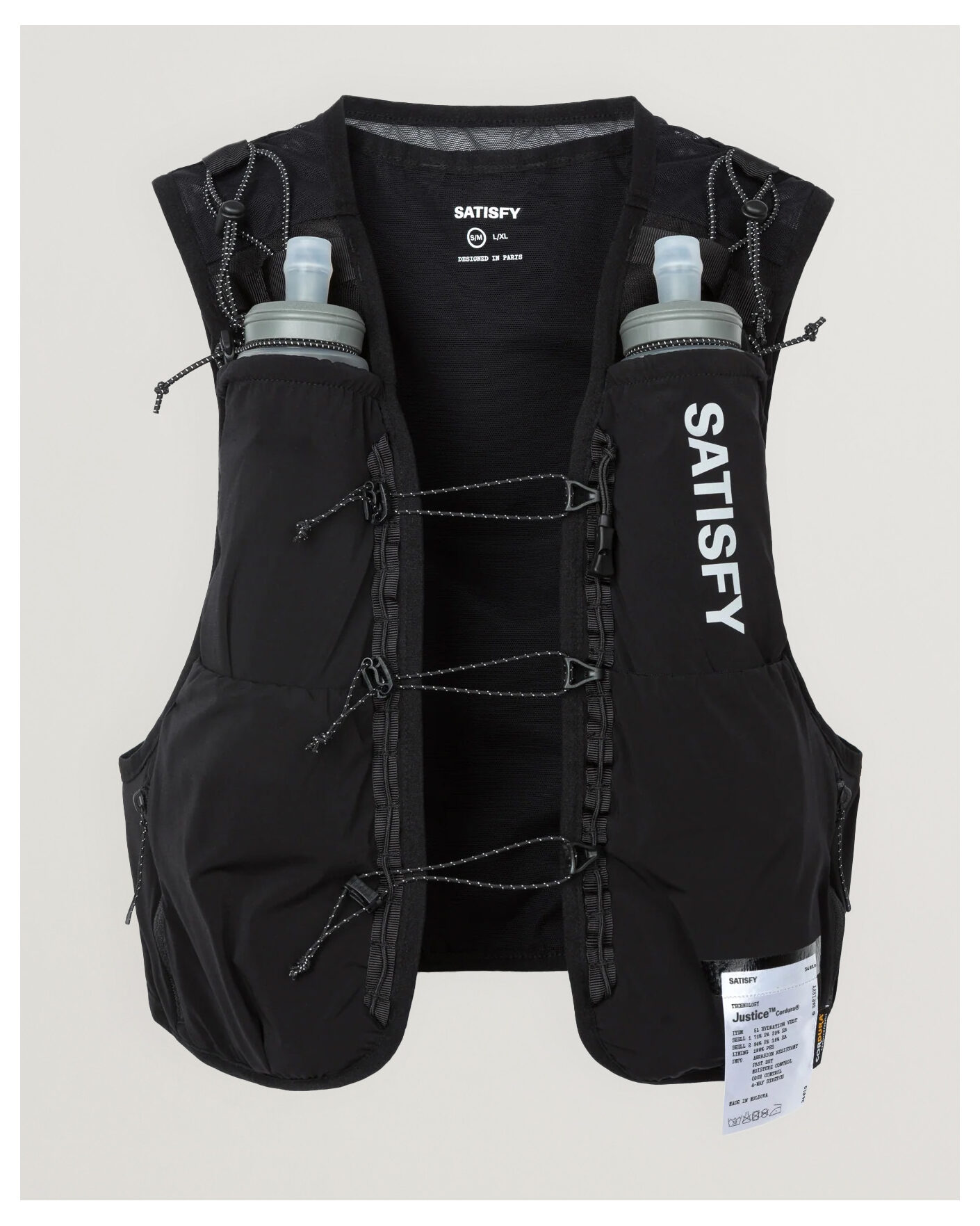 Homme | Accessoires actifs | Satisfy | Justice Cordura Hydration Vest 5L Black