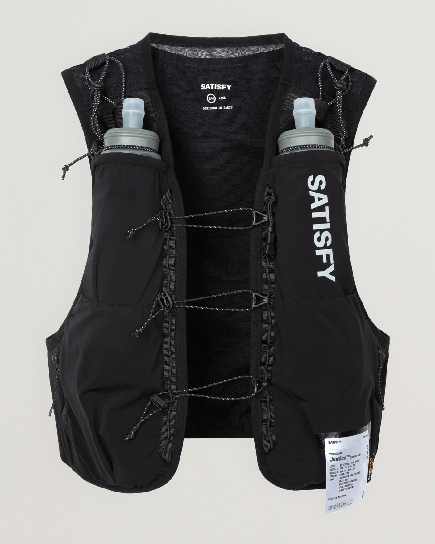 Homme | Accessoires actifs | Satisfy | Justice Cordura Hydration Vest 5L Black