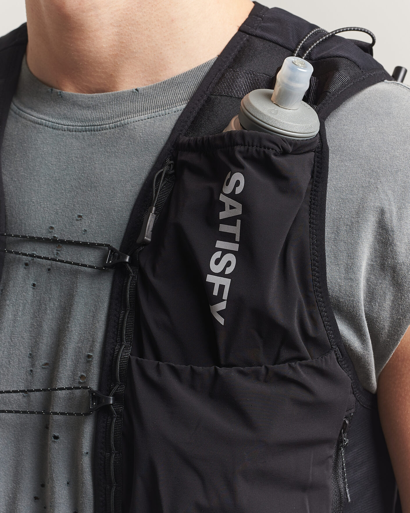 Homme | Accessoires actifs | Satisfy | Justice Cordura Hydration Vest 5L Black