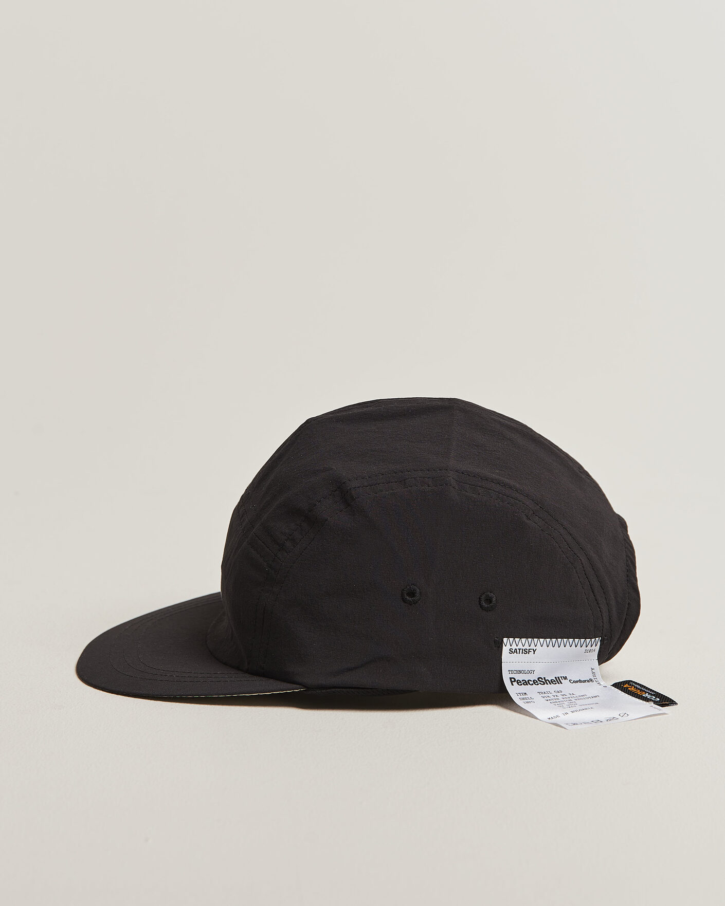 Homme | Bobs Et Casquettes | Satisfy | PeaceShell Cordura Trail Cap Black