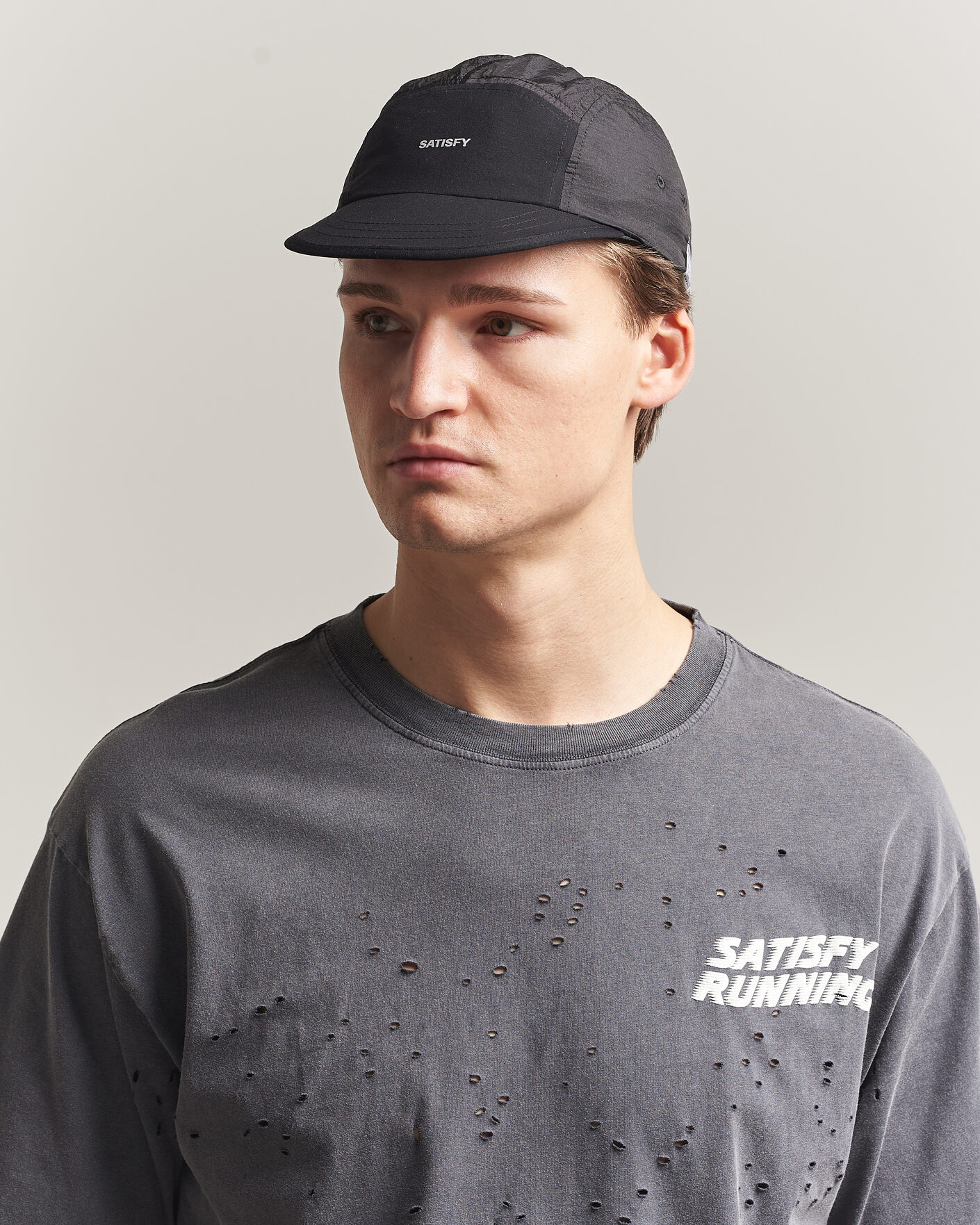 Homme | Bobs Et Casquettes | Satisfy | Rippy Trail Cap Black