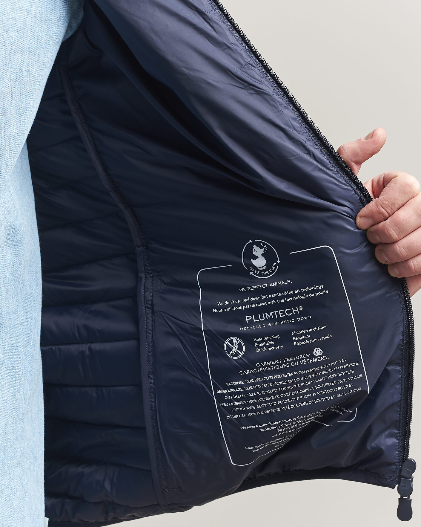 Homme | Manteaux Et Vestes | Save The Duck | Cole Lightweight Padded Jacket  Navy