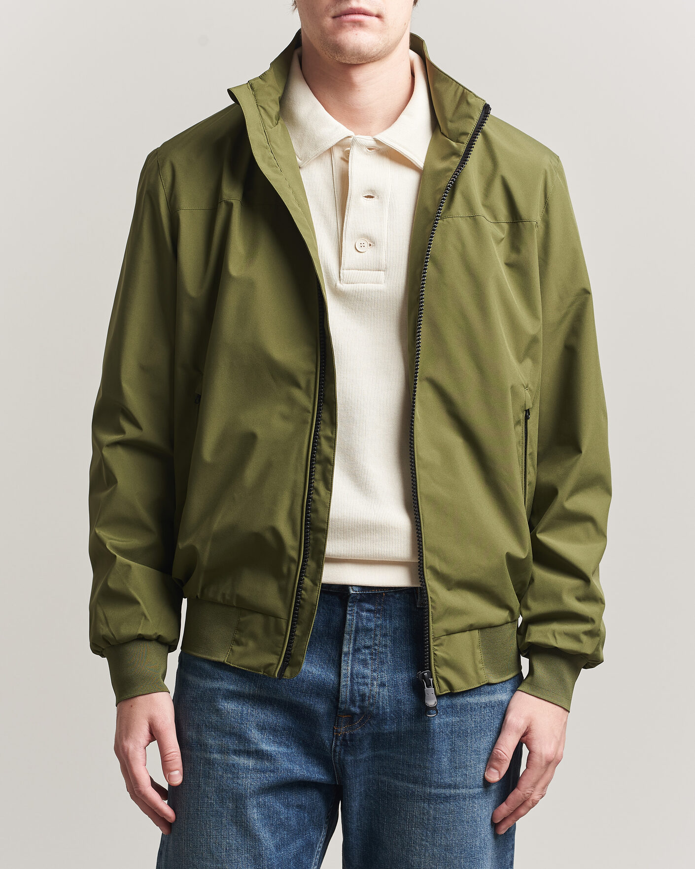 Homme | Manteaux Et Vestes | Save The Duck | Finlay Nylon Harrington Jacket Dusty Olive