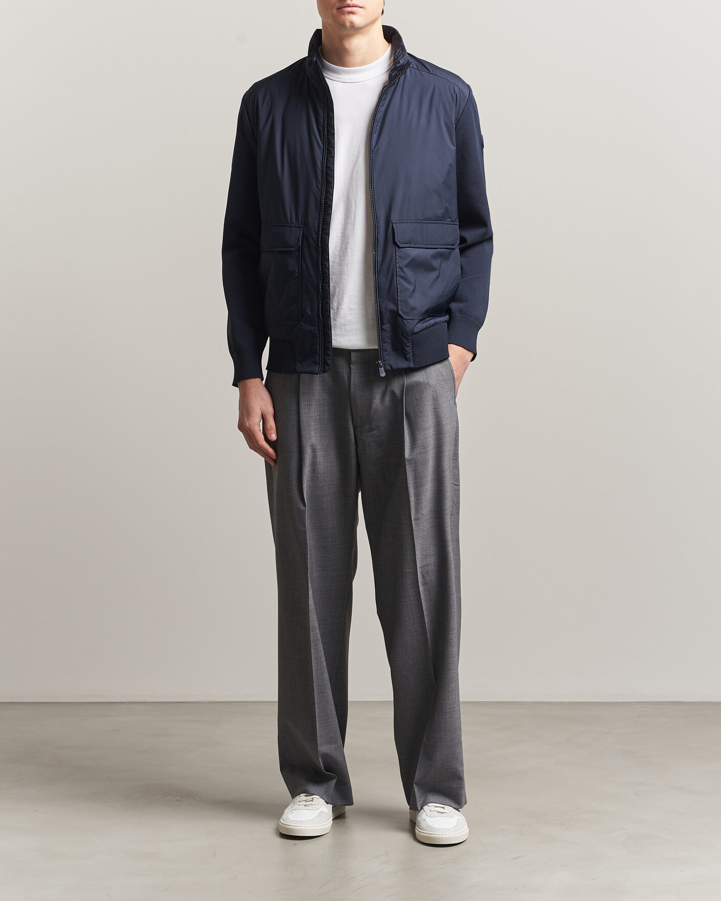 Homme | Manteaux Et Vestes | Save The Duck | Alfo Hybrid Jacket Navy Blue