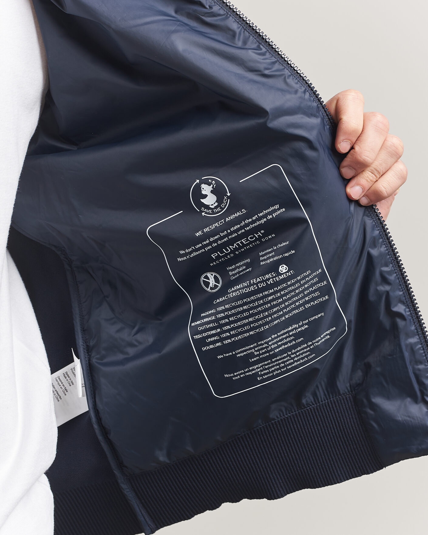 Homme | Manteaux Et Vestes | Save The Duck | Alfo Hybrid Jacket Navy Blue