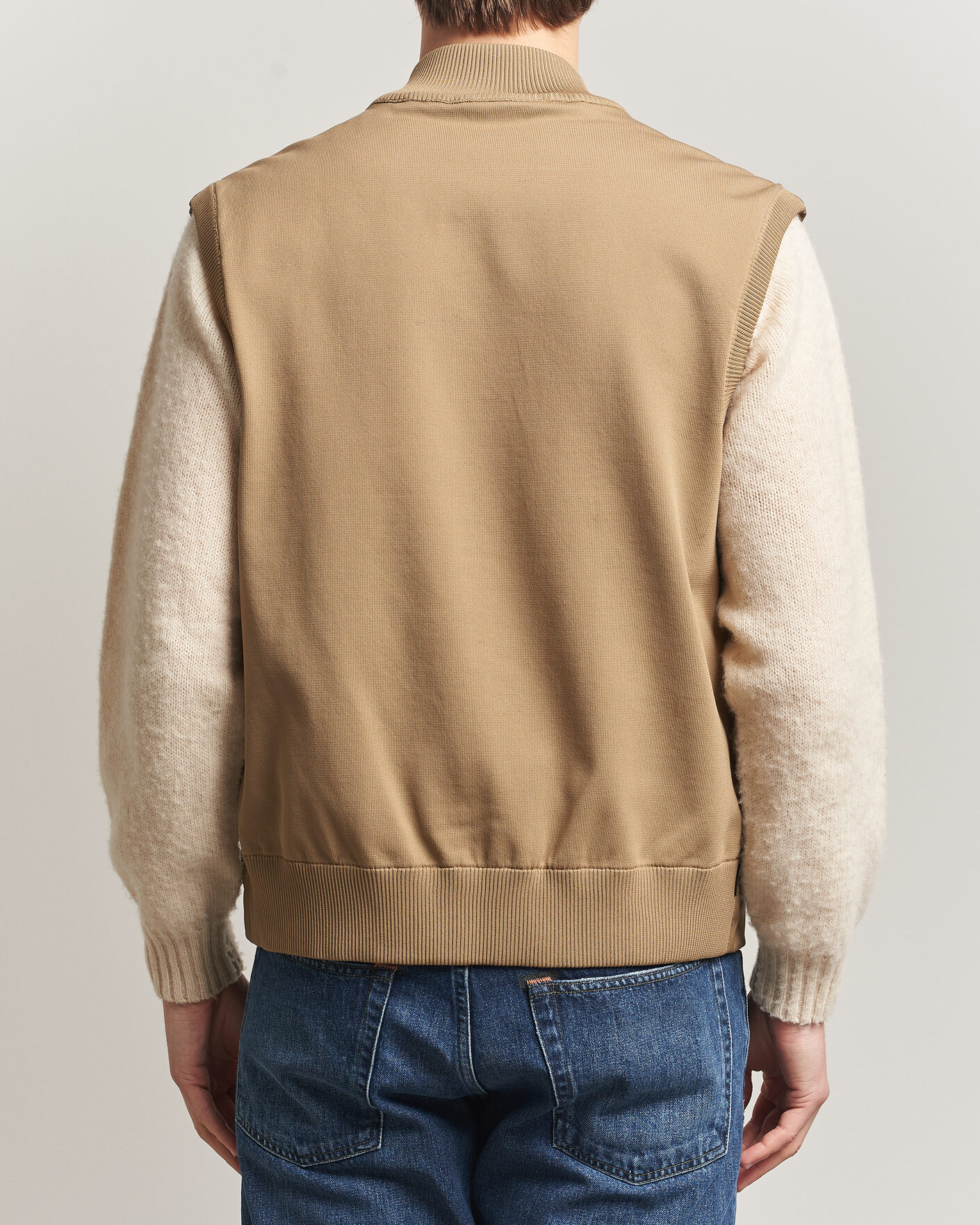 Homme | Gilets | Save The Duck | Orris Hybrid Vest Khaki Brown