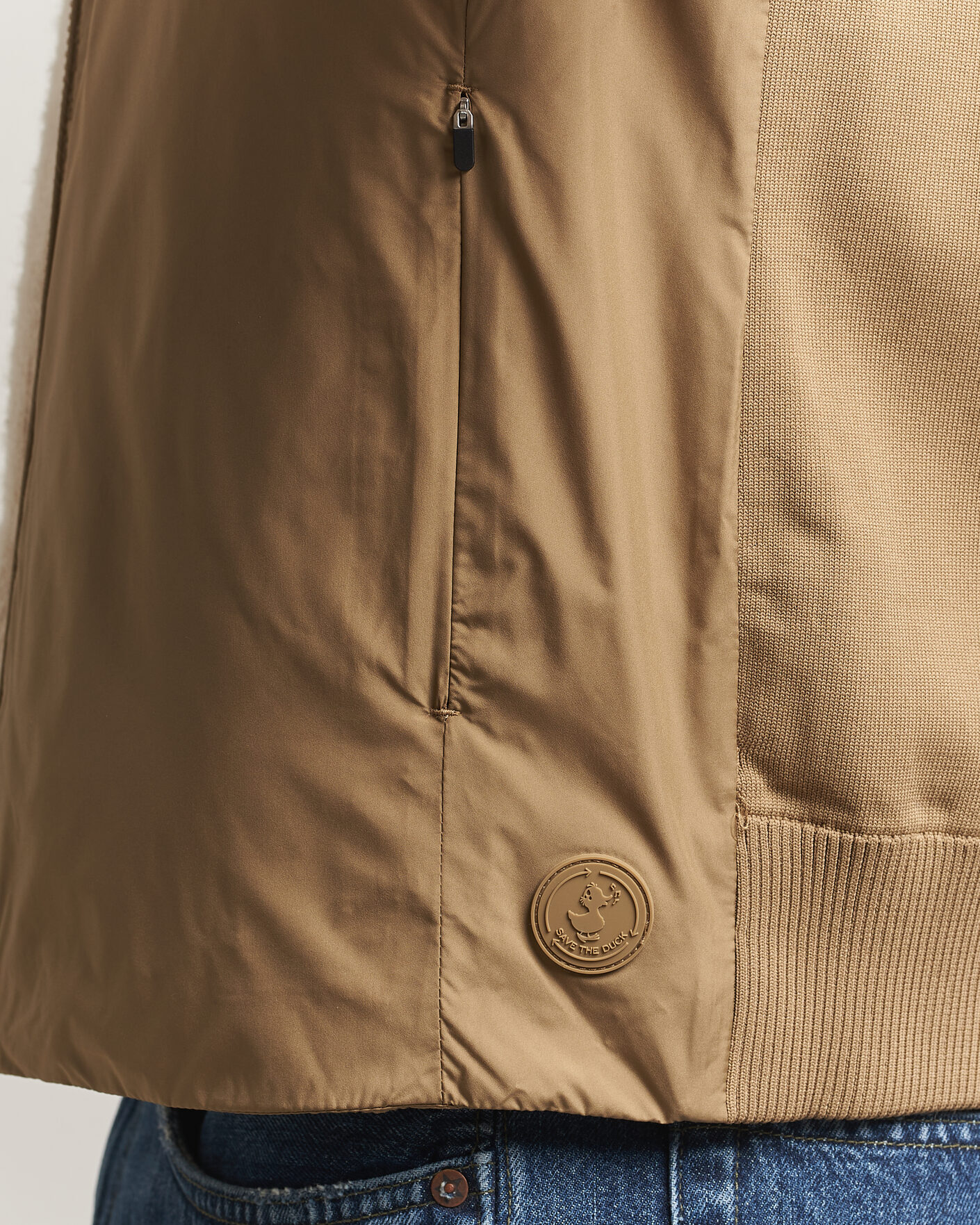 Homme | Gilets | Save The Duck | Orris Hybrid Vest Khaki Brown