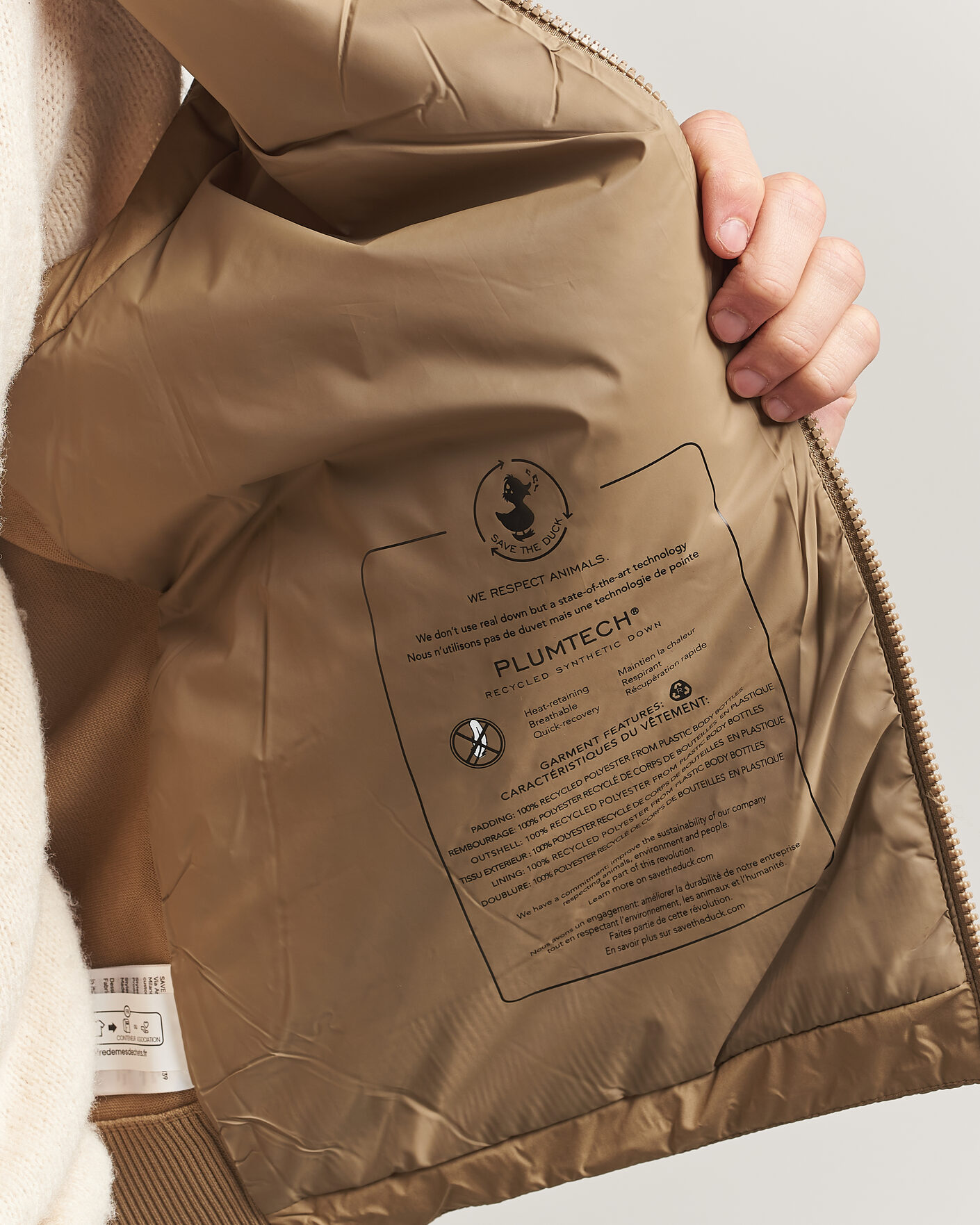 Homme | Gilets | Save The Duck | Orris Hybrid Vest Khaki Brown