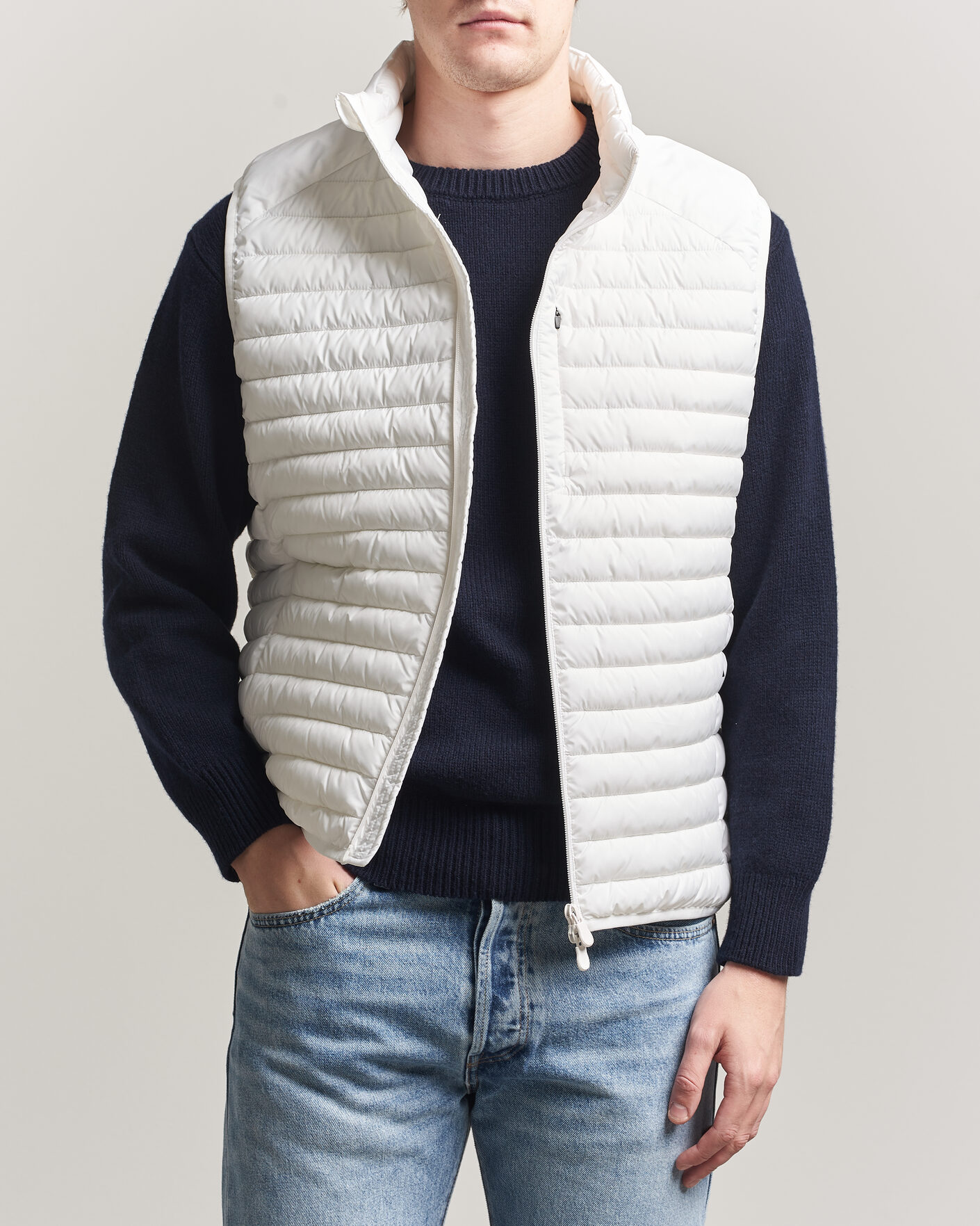 Homme | Gilets | Save The Duck | Dave Lightweight Padded Vest Dull White
