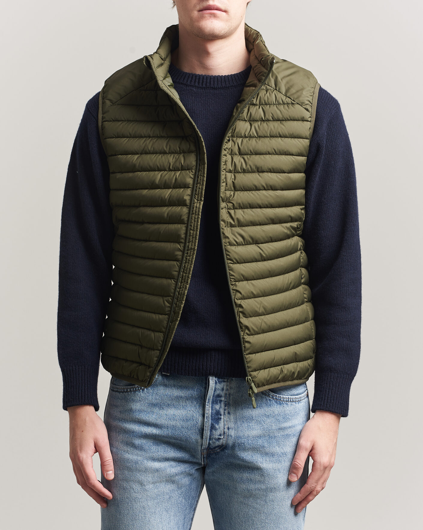 Homme | Gilets | Save The Duck | Dave Lightweight Padded Vest Snake Green