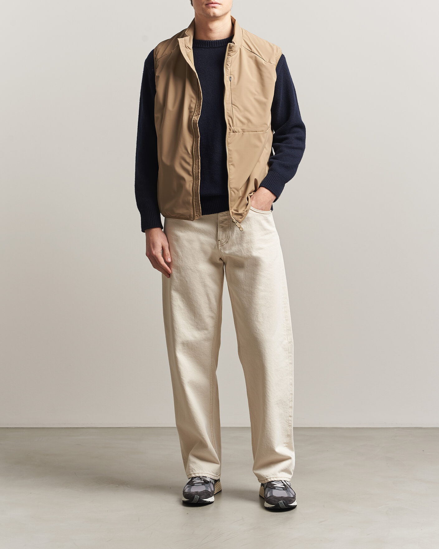 Homme | Gilets | Save The Duck | Joe Wind/Water Resistant Vest Khaki Brown