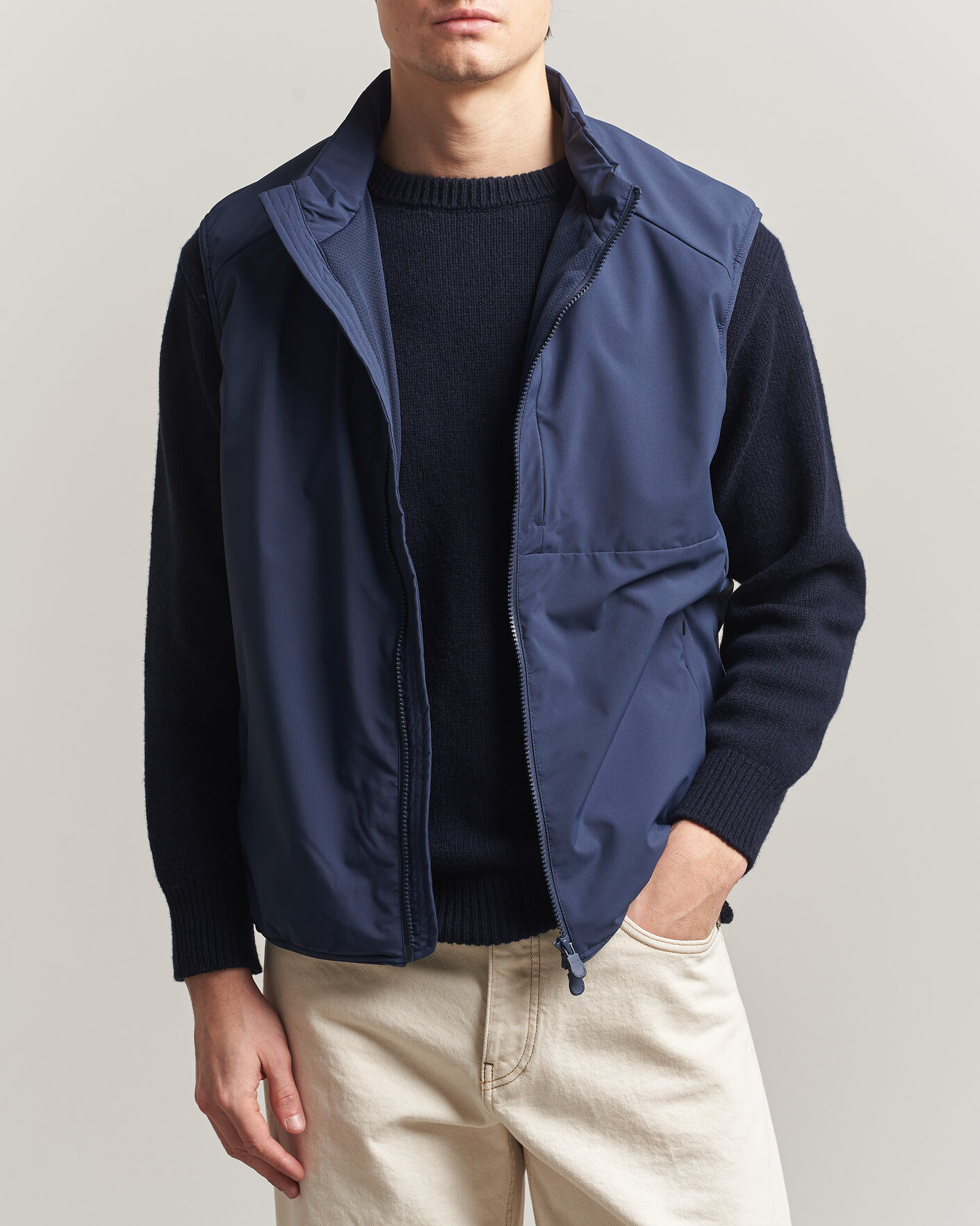 Homme | Gilets | Save The Duck | Joe Wind/Water Resistant Vest Navy Blue