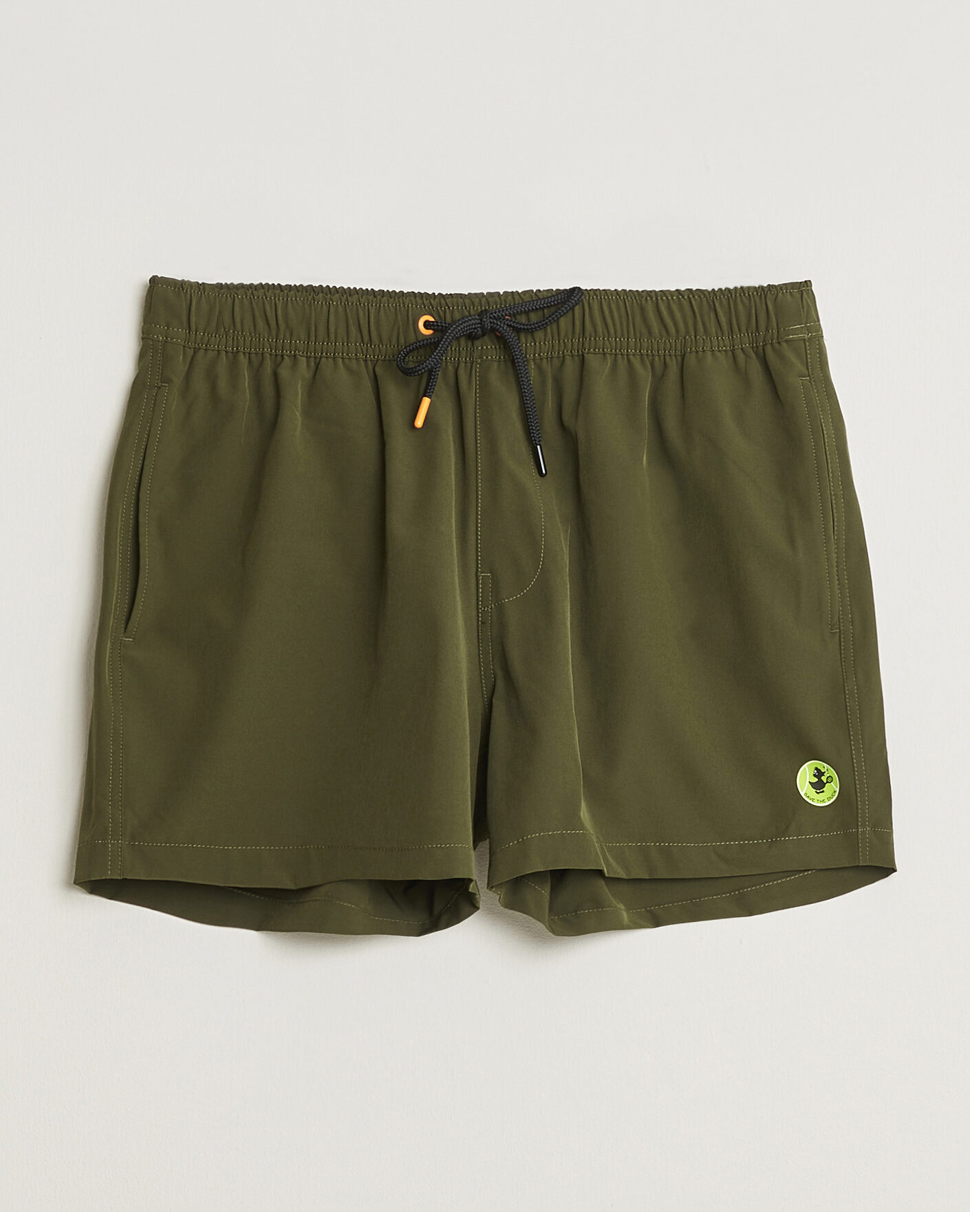 Homme | Maillots De Bain | Save The Duck | Plain Drawstring Swimshorts Snake Green