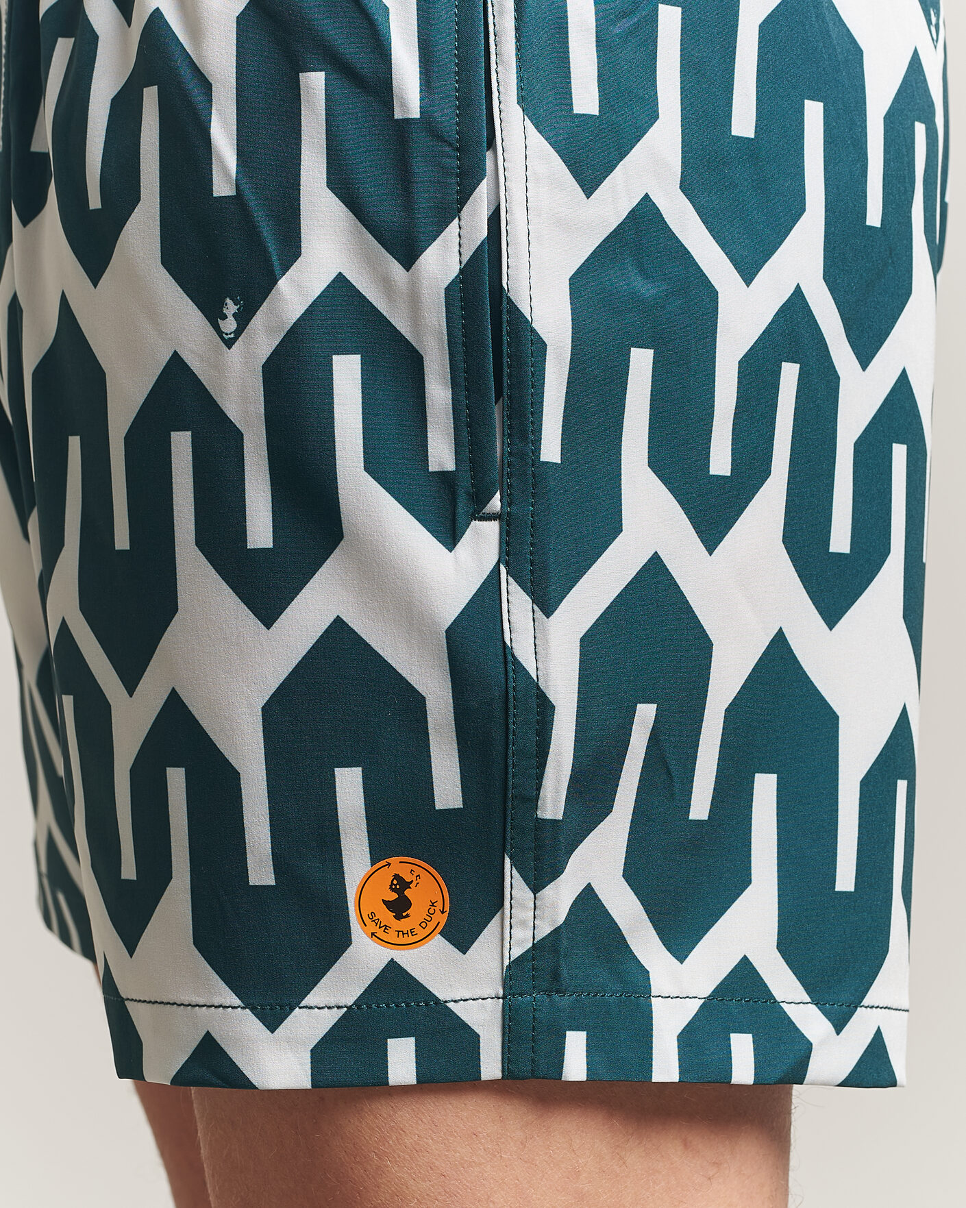 Homme | Maillots De Bain | Save The Duck | Printed Drawstring Swimshorts Zig Zag