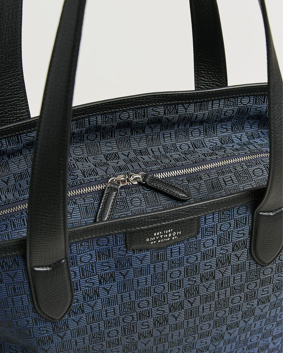 Homme | Sacs | Smythson | Canvas Stamp Tote Navy