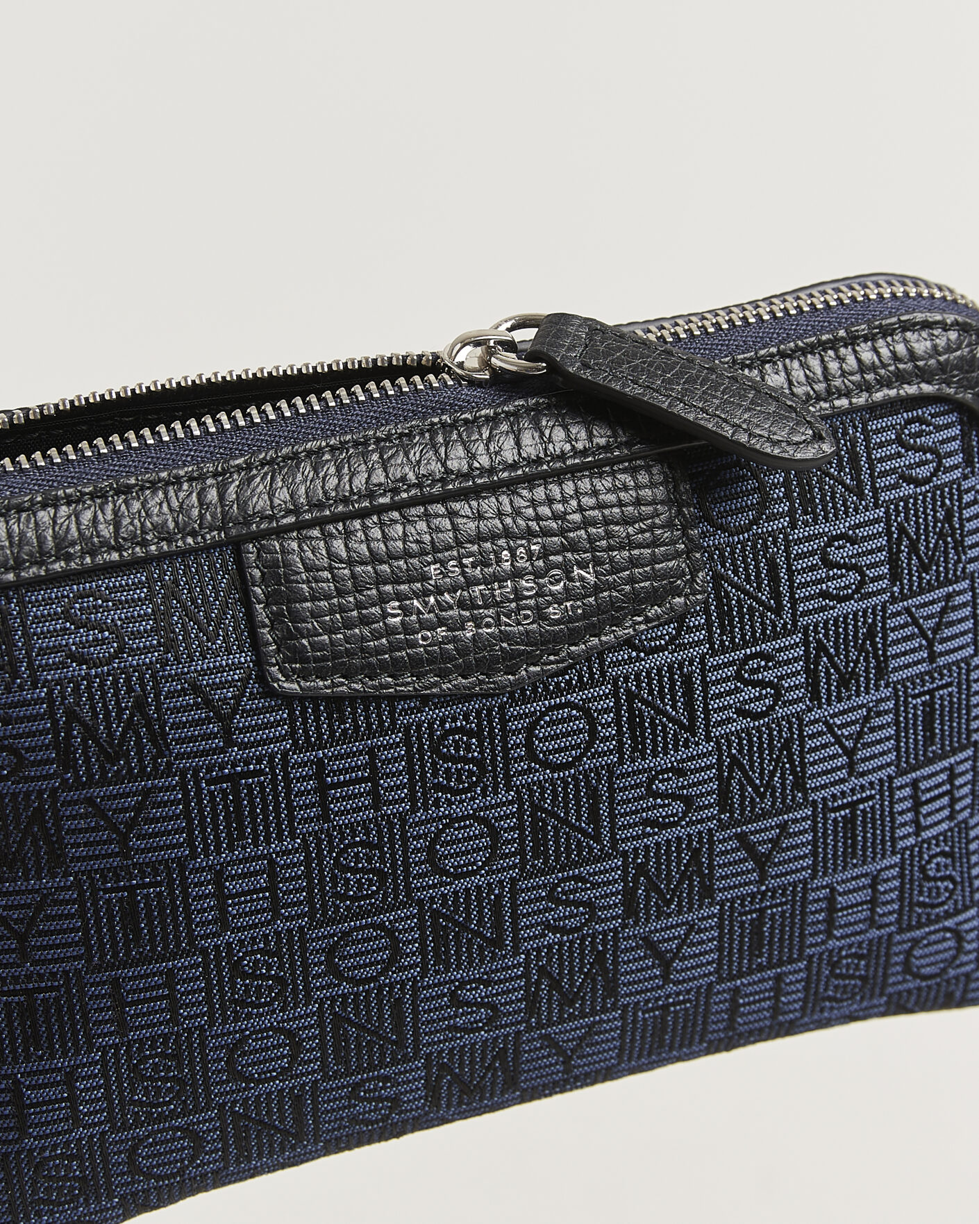 Homme | Sacs | Smythson | Canvas Stamp Small Travel Pouch Navy
