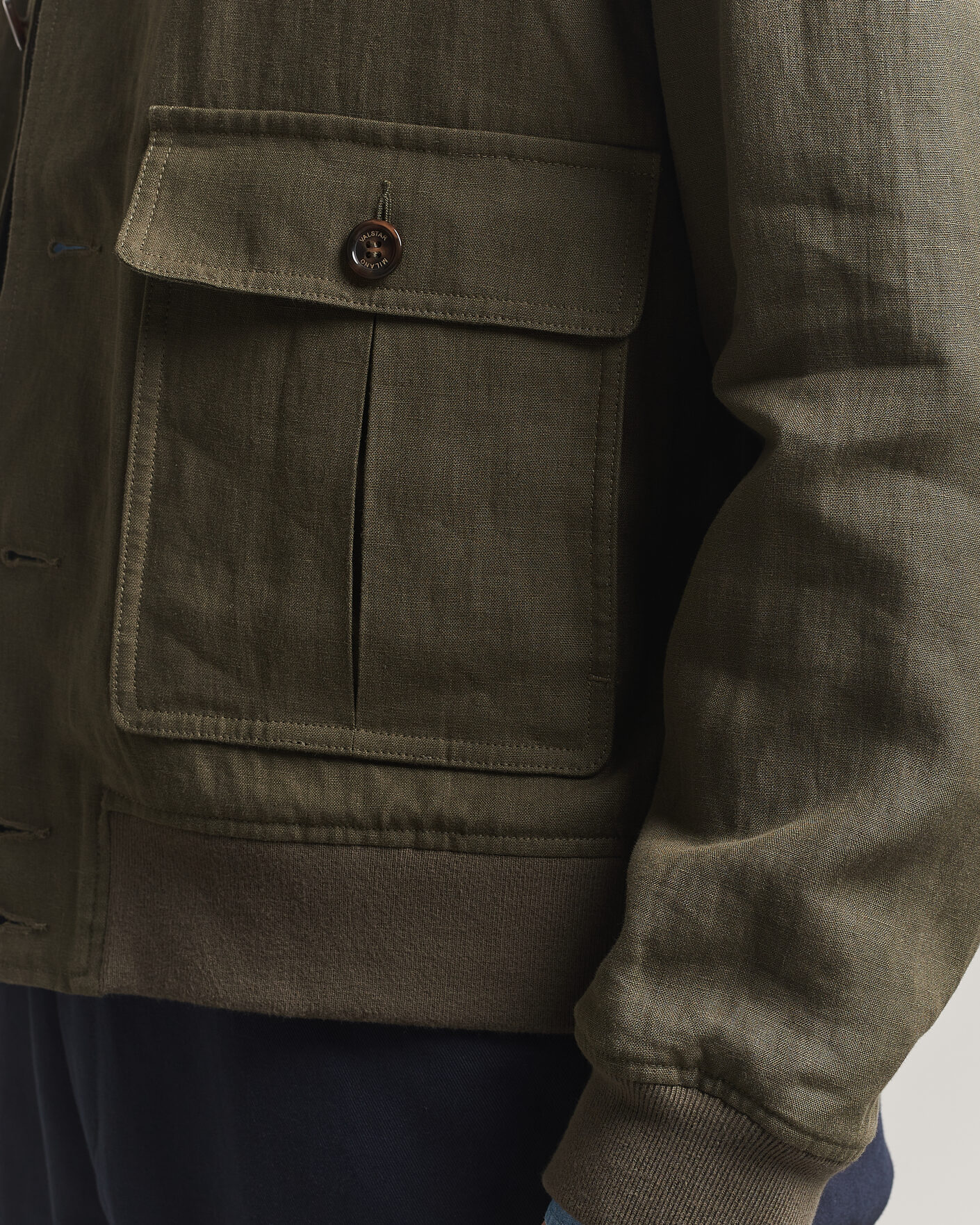 Homme | Manteaux Et Vestes | Valstar | Valstarino Linen Jacket Olive