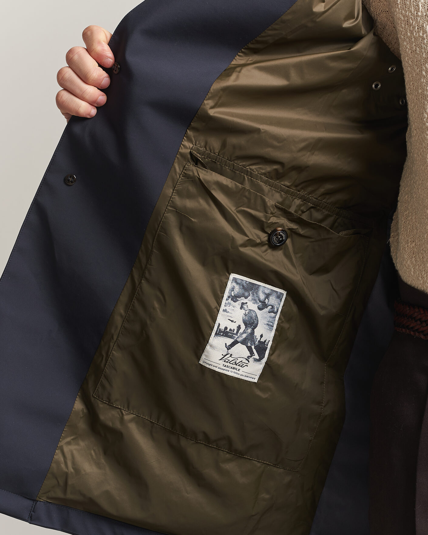 Homme | Manteaux Et Vestes | Valstar | Milano Rain Coat Navy