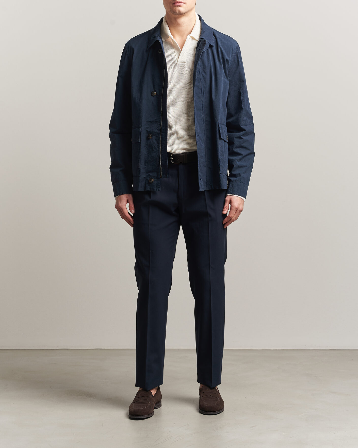 Homme | Manteaux Et Vestes | Valstar | Cotton Work Jacket Navy