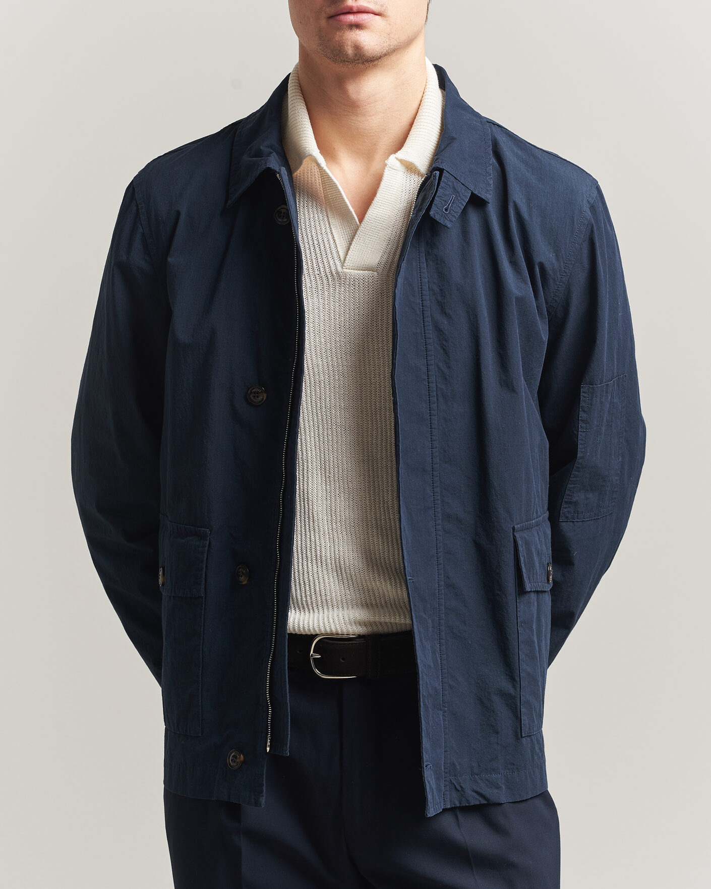 Homme | Manteaux Et Vestes | Valstar | Cotton Work Jacket Navy