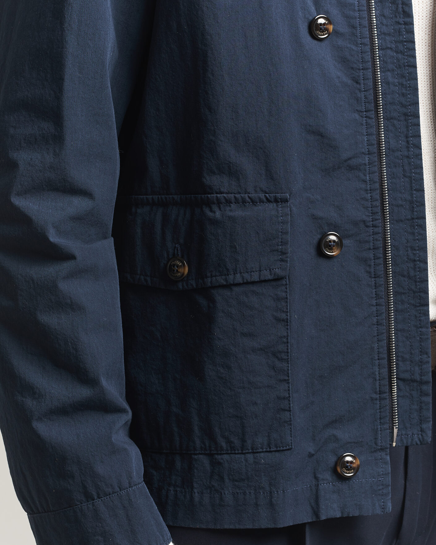 Homme | Manteaux Et Vestes | Valstar | Cotton Work Jacket Navy