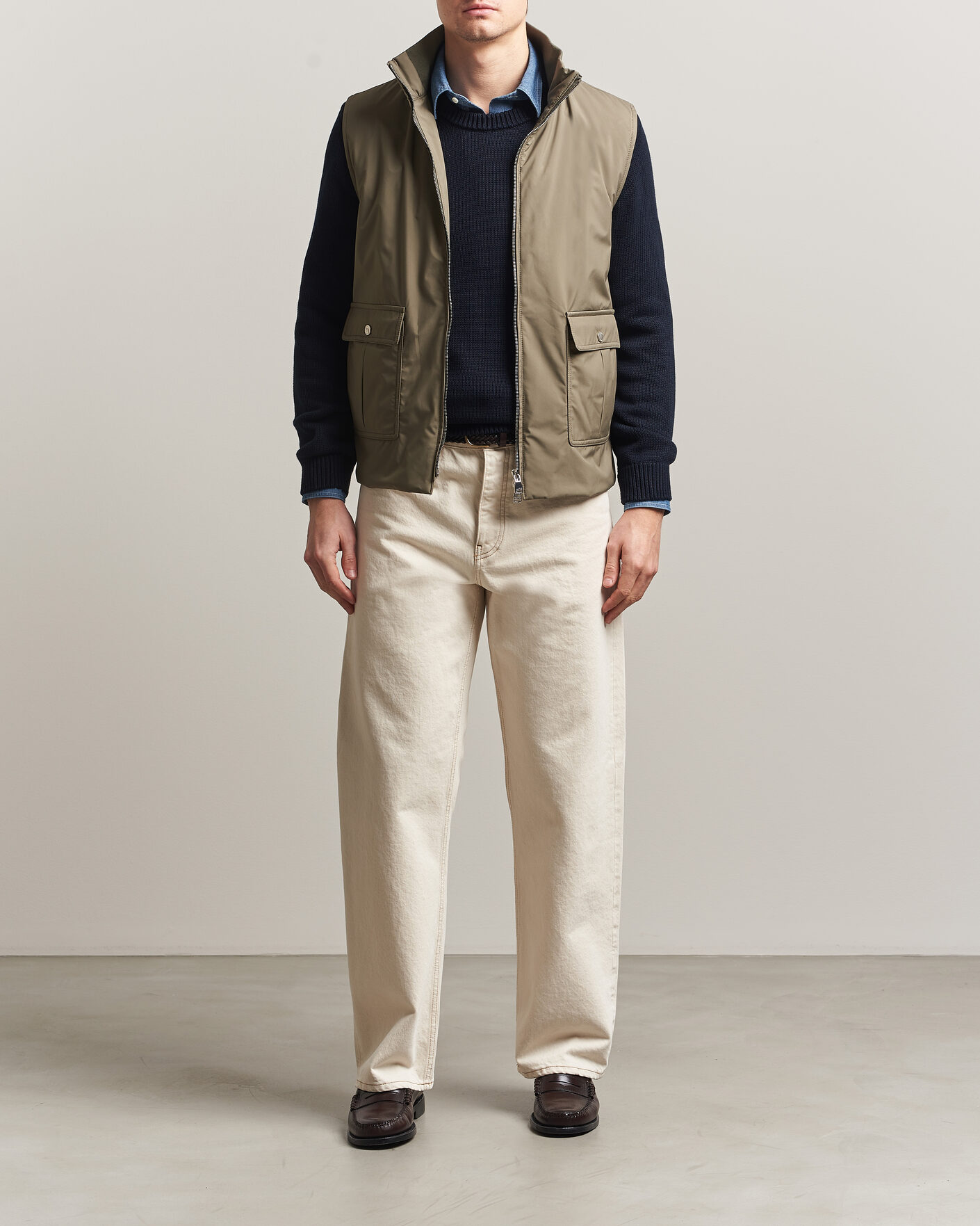 Homme | Gilets | Valstar | Nylon Zip Vest Military