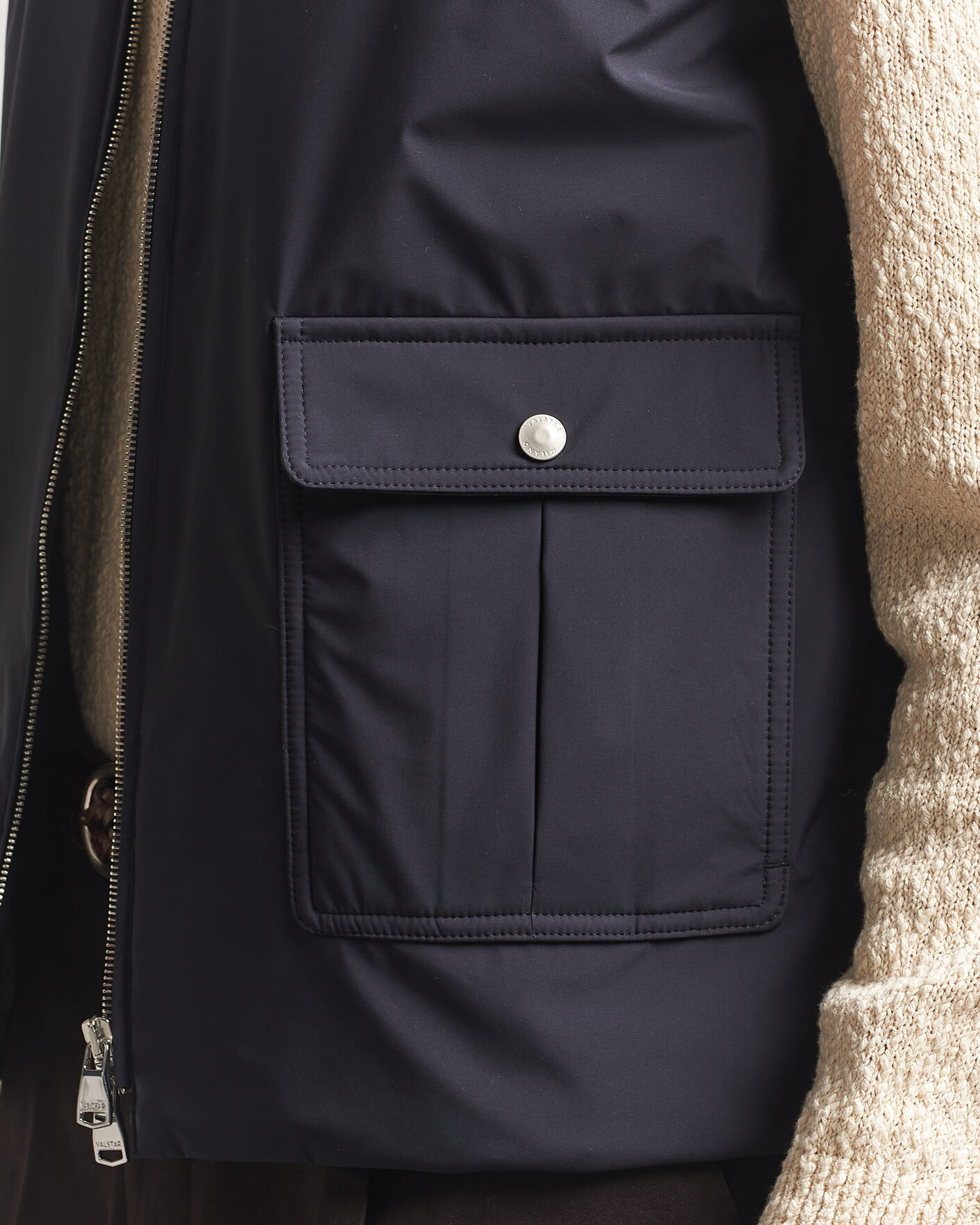 Homme | Gilets | Valstar | Nylon Zip Vest Navy