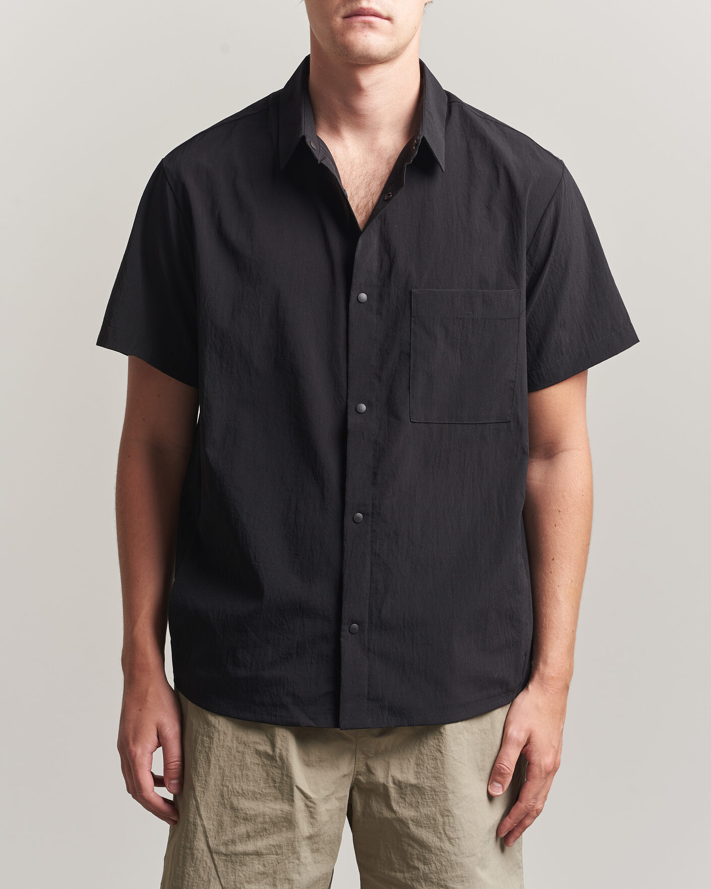 Homme | T-shirts | Snow Peak | Quick Dry Shirt Black