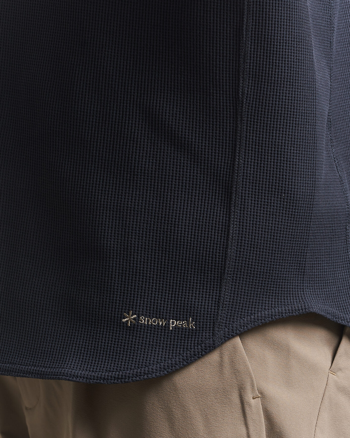 Homme | T-shirts | Snow Peak | Dry Waffle T-Shirt Dark Navy