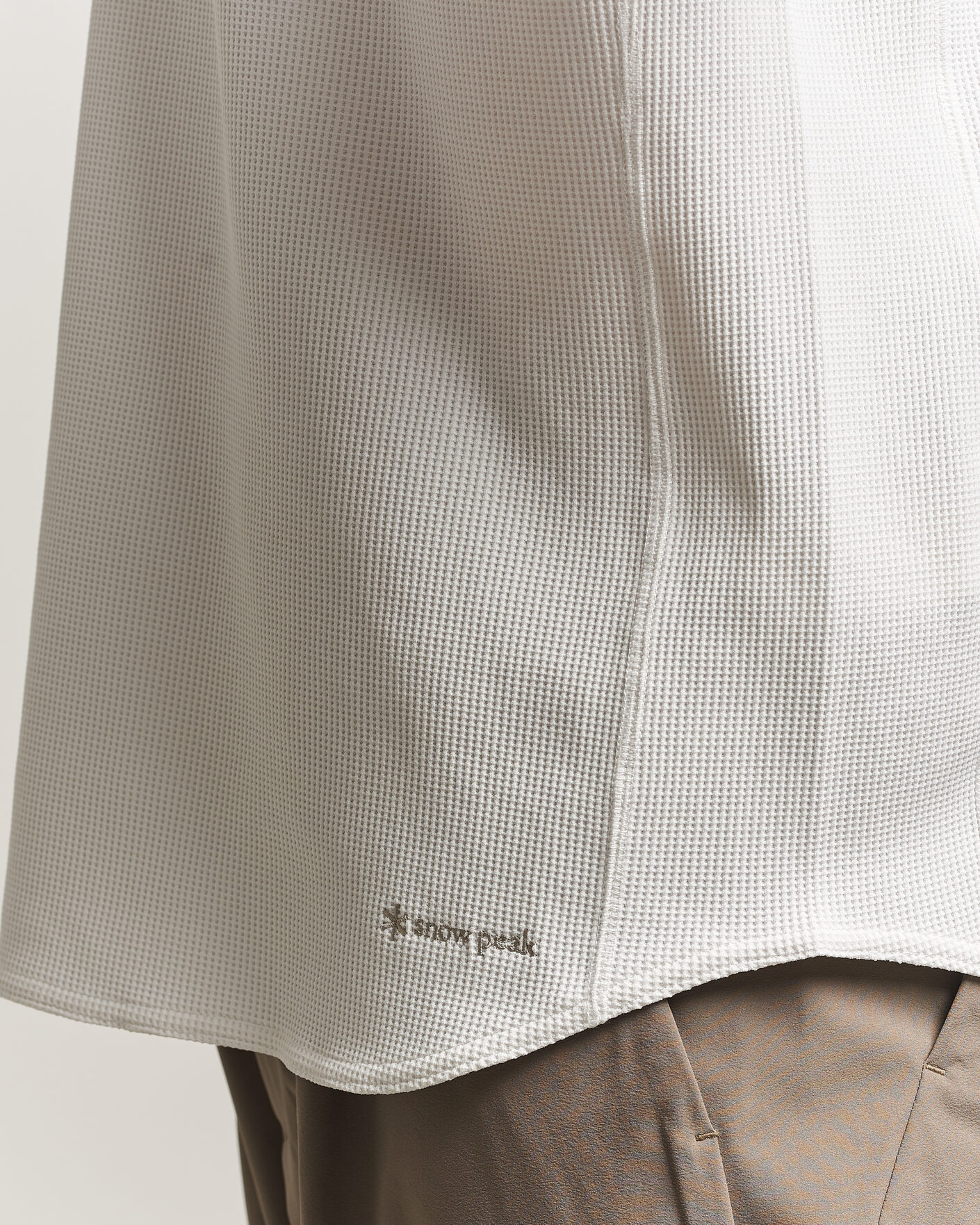 Homme | T-shirts | Snow Peak | Dry Waffle T-Shirt Off White