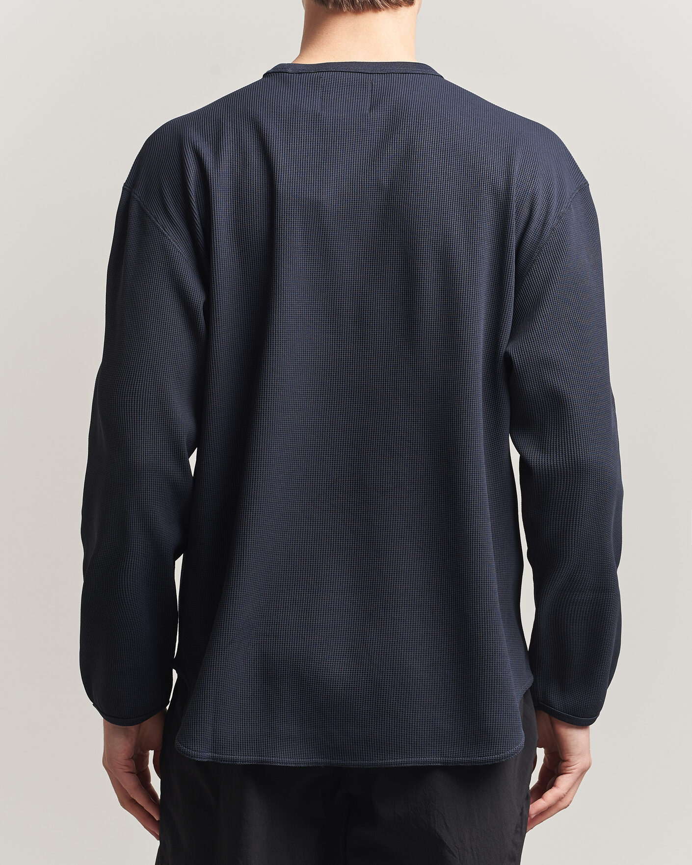 Homme | T-shirts | Snow Peak | Dry Waffle Long Sleeve T-Shirt Dark Navy