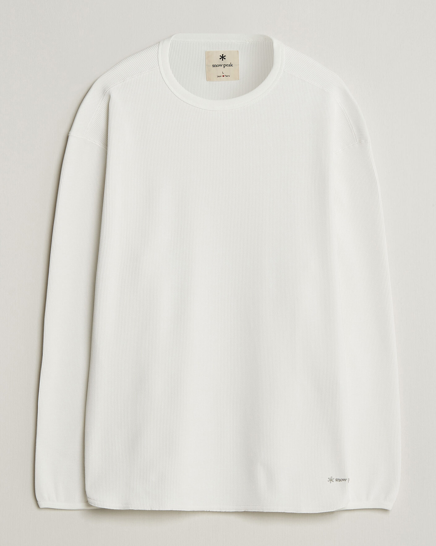 Homme | T-shirts | Snow Peak | Dry Waffle Long Sleeve T-Shirt Off White