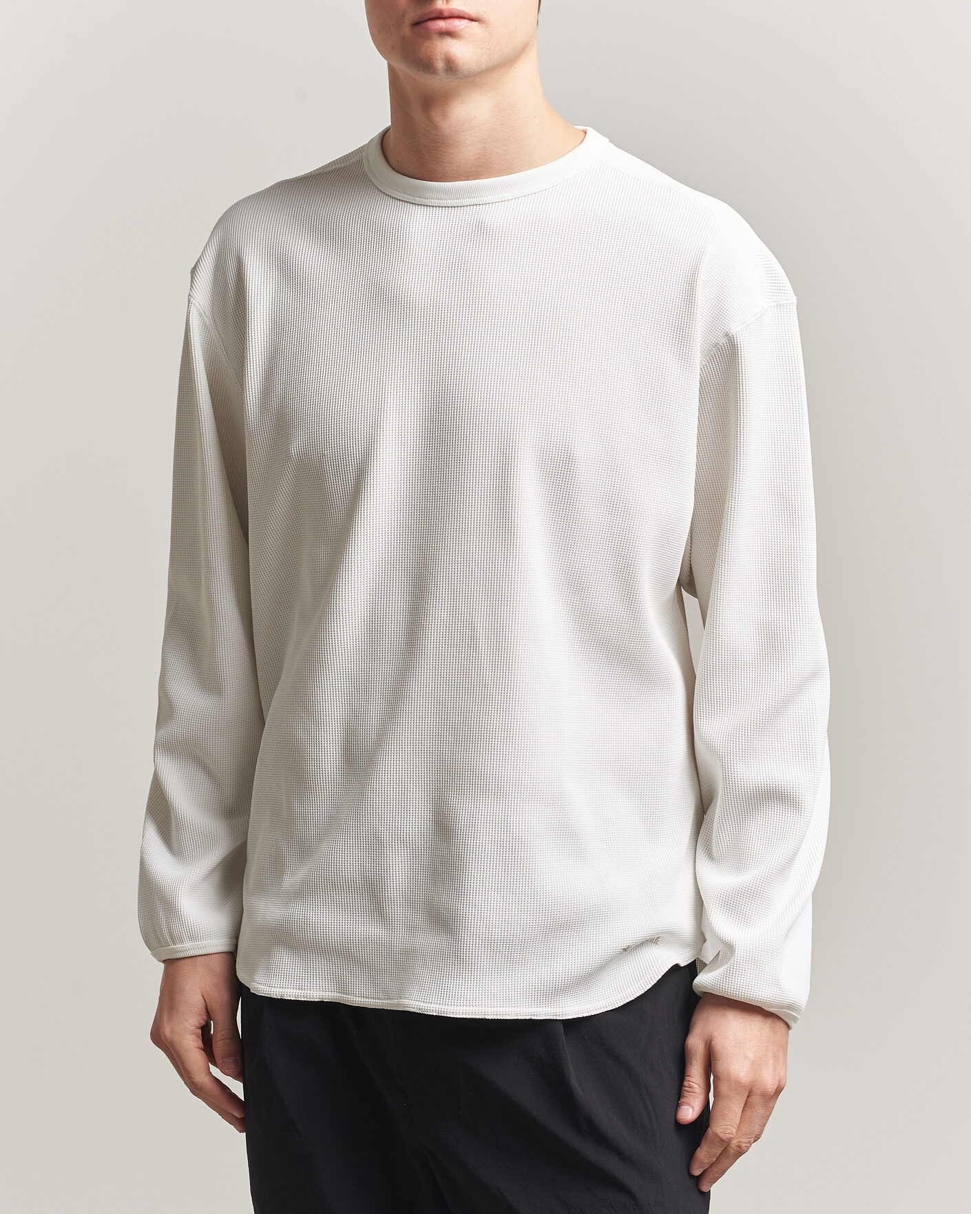 Homme | T-shirts | Snow Peak | Dry Waffle Long Sleeve T-Shirt Off White