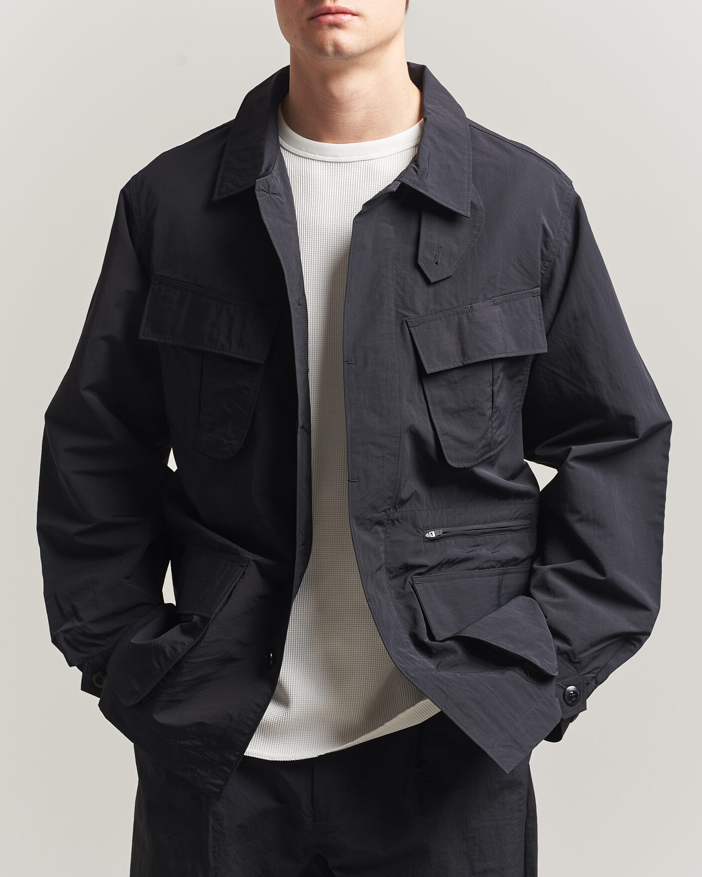 Homme | Manteaux Et Vestes | Snow Peak | Nylon Washer Jacket Black