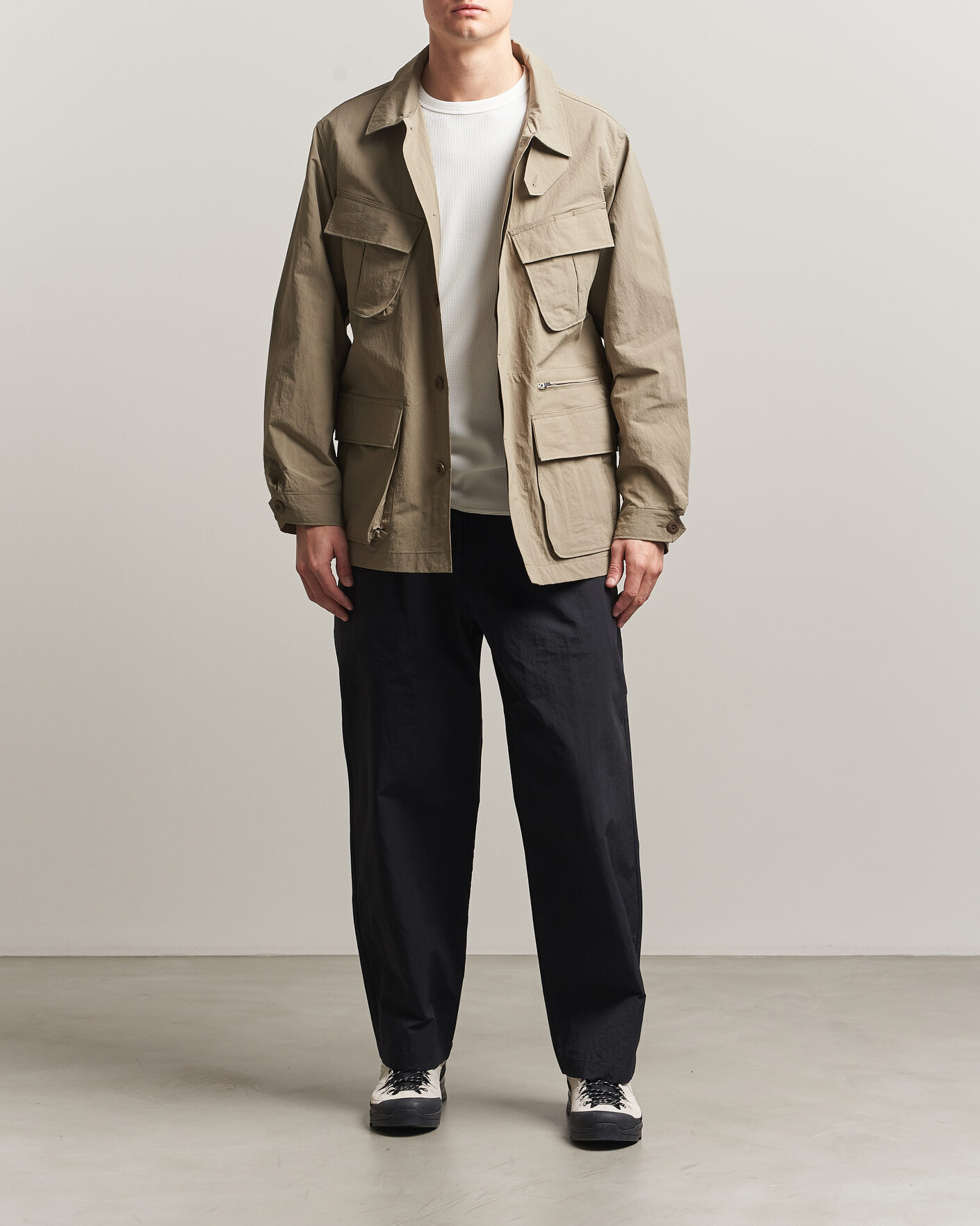 Homme | Manteaux Et Vestes | Snow Peak | Nylon Washer Jacket Greige