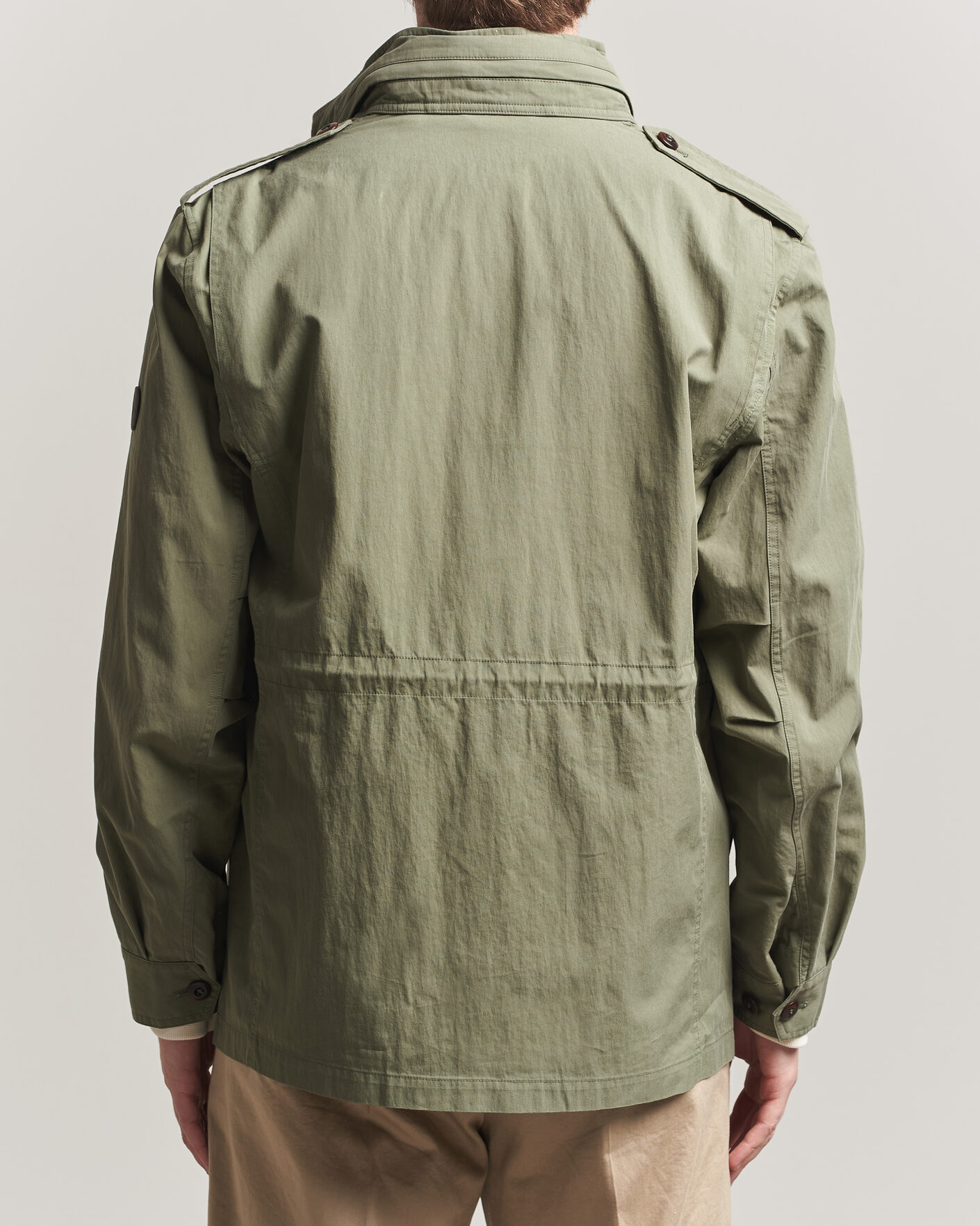 Homme | Manteaux Et Vestes | Gant | Cotton Field Jacket Dry Herb Green