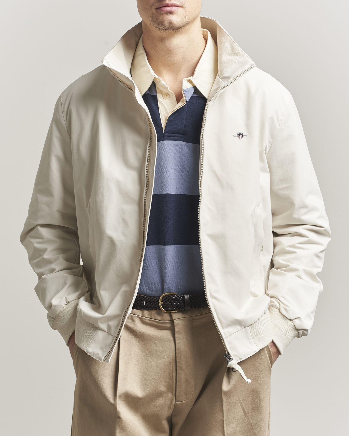 Homme | Manteaux Et Vestes | Gant | Lightweight Hampshire Jacket Sand