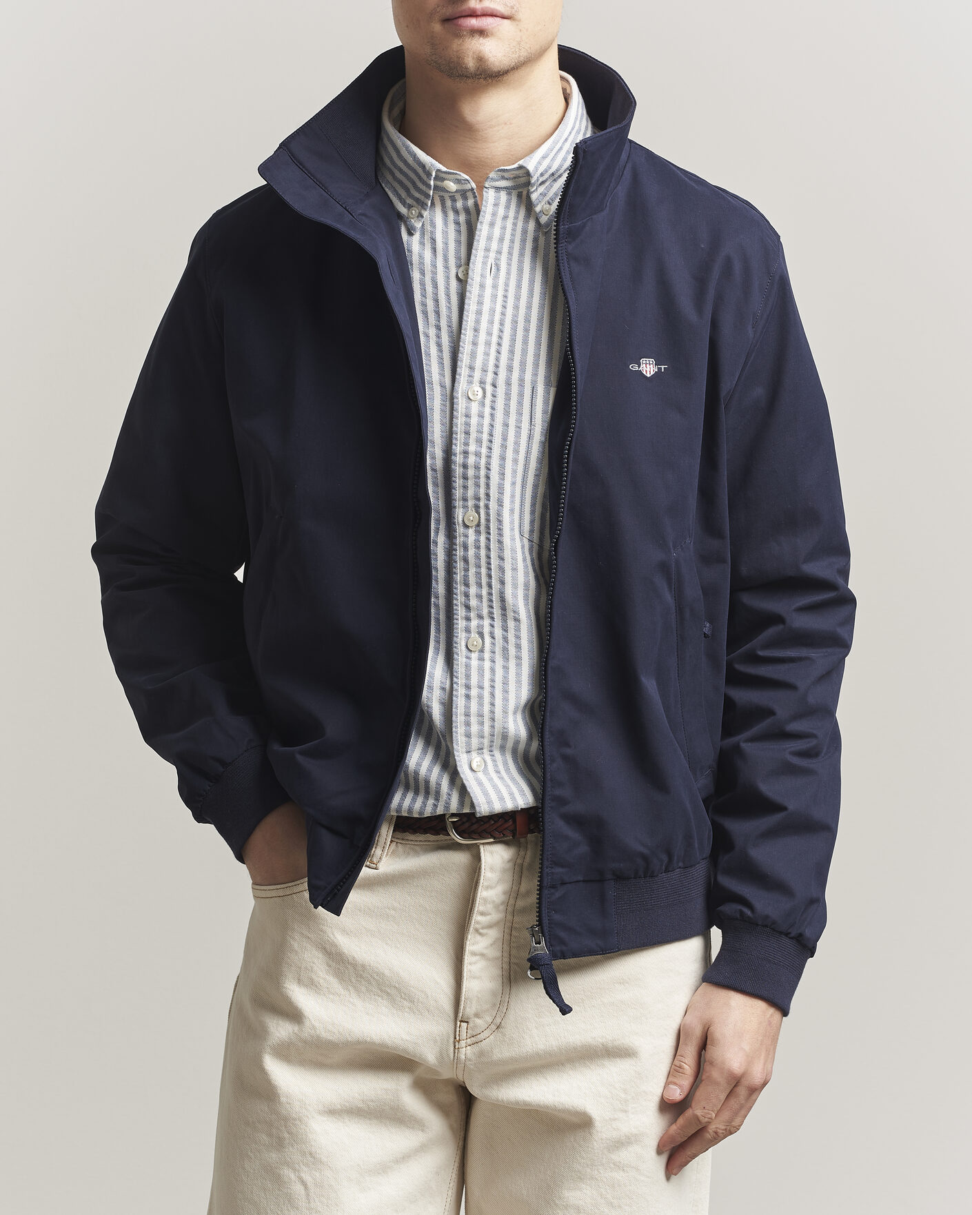 Homme | Manteaux Et Vestes | Gant | Lightweight Hampshire Jacket Evening Blue