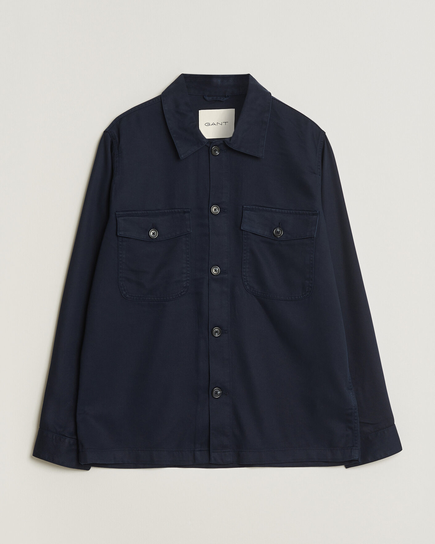 Homme | Chemises | Gant | Regular Fit Lyocell Overshirt Evening Blue