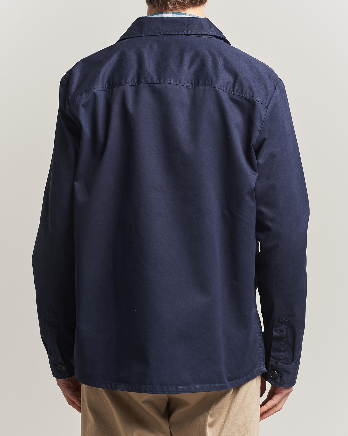 Homme | Chemises | GANT | Regular Fit Cotton Twill Overshirt Evening Blue