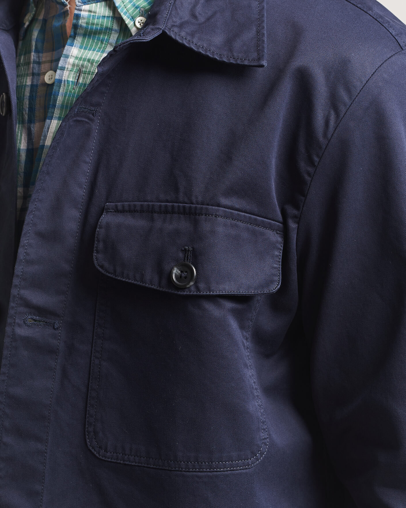 Homme | Chemises | Gant | Regular Fit Cotton Twill Overshirt Evening Blue