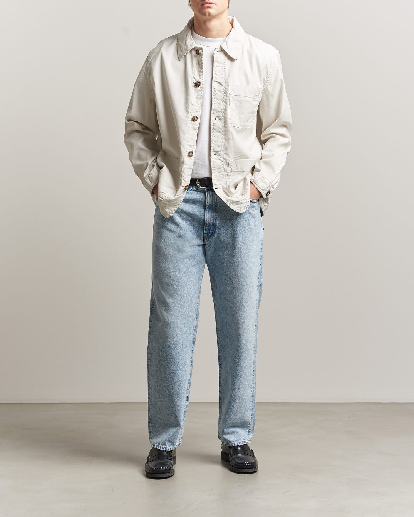 Homme | Chemises | Gant | Regular Fit Cotton/Linen Overshirt Sand