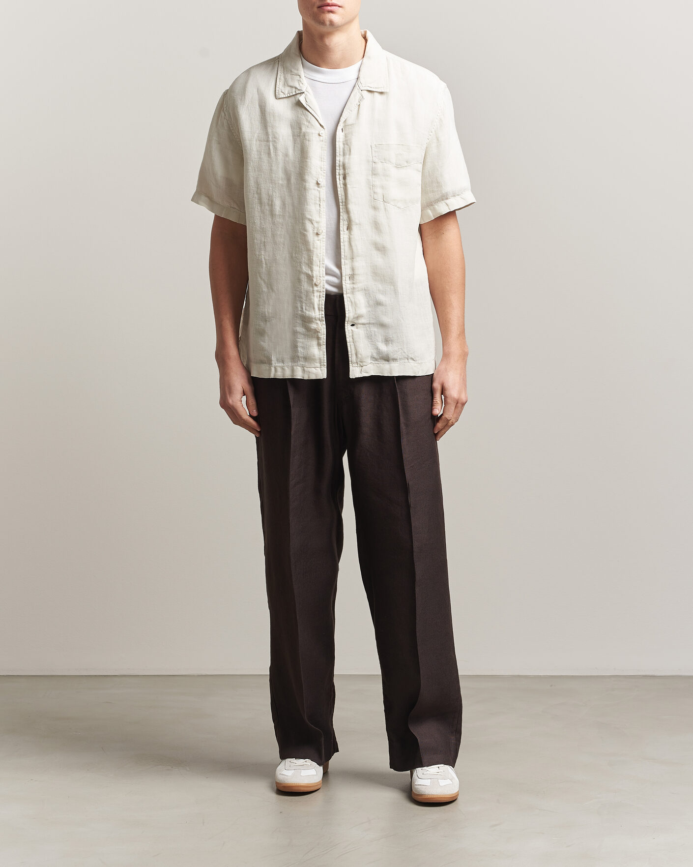 Homme | Chemises | Gant | Regular Fit Garment Dyed Camp Shirrt Sand
