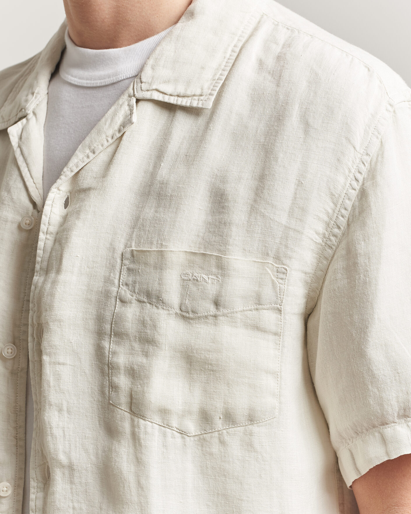 Homme | Chemises | Gant | Regular Fit Garment Dyed Camp Shirrt Sand