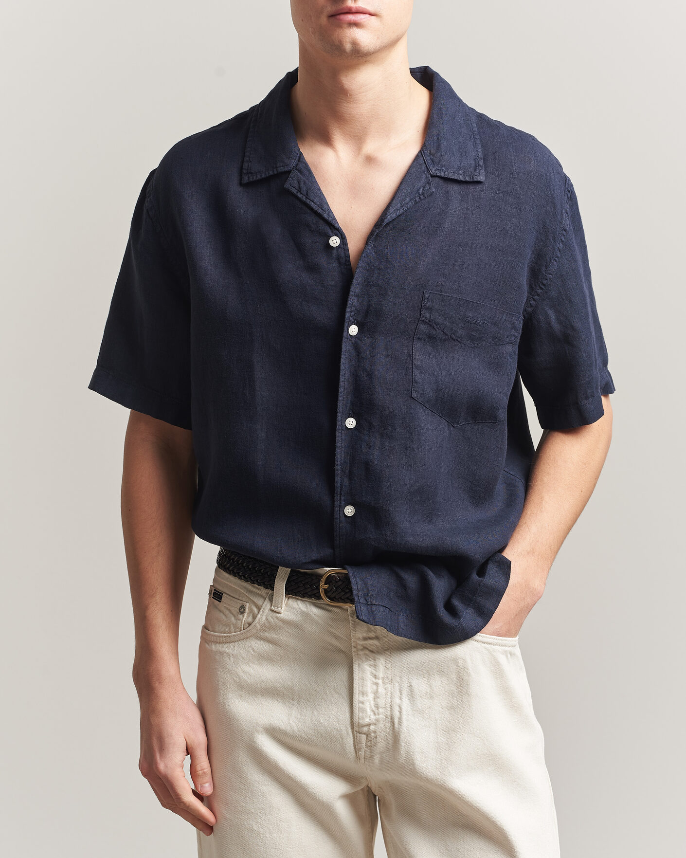 Homme | Chemises | Gant | Regular Fit Garment Dyed Resort Shirt Blue